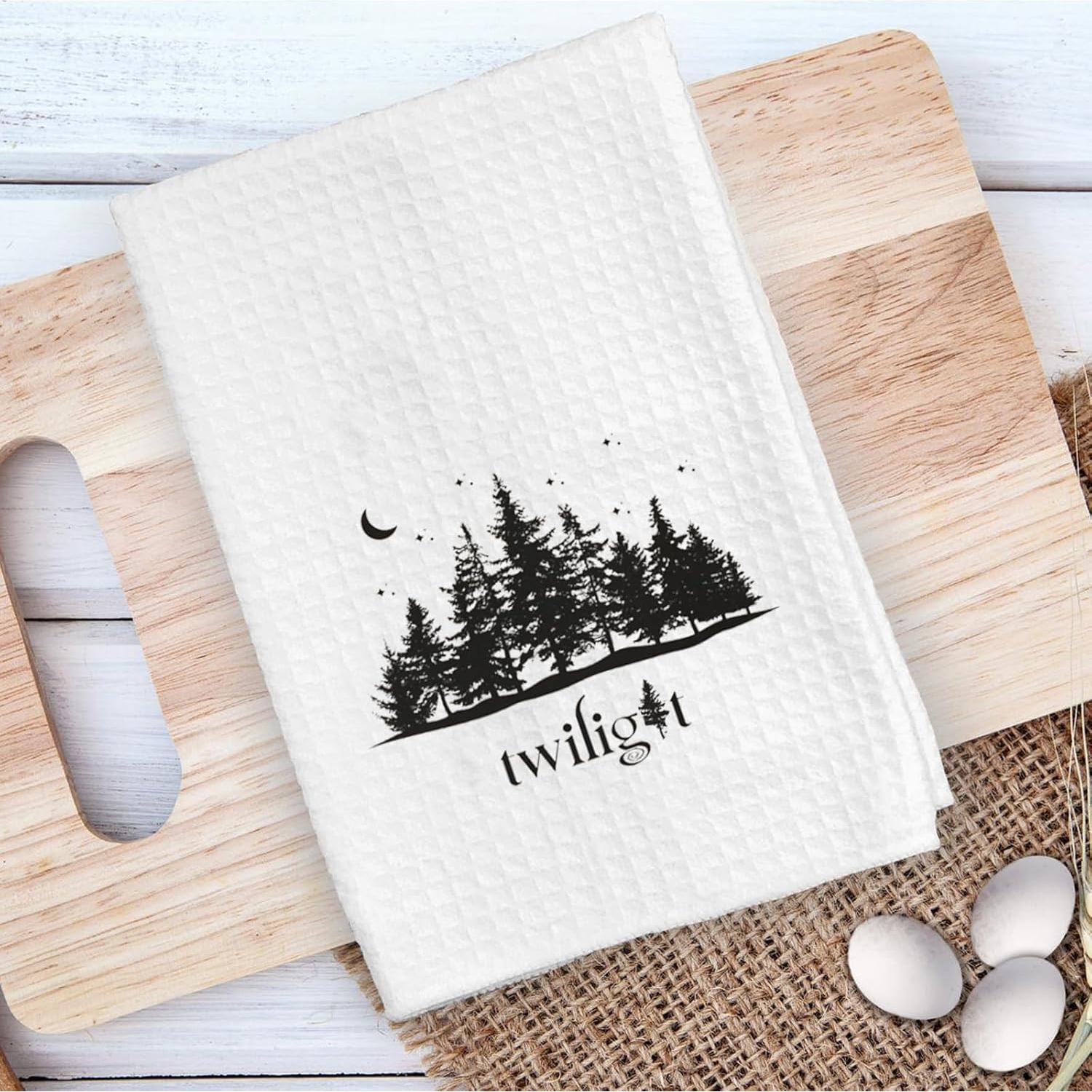 Toalla de Cocina ZJXHPO Crepúsculo 40x60 cm Tejido Waffle