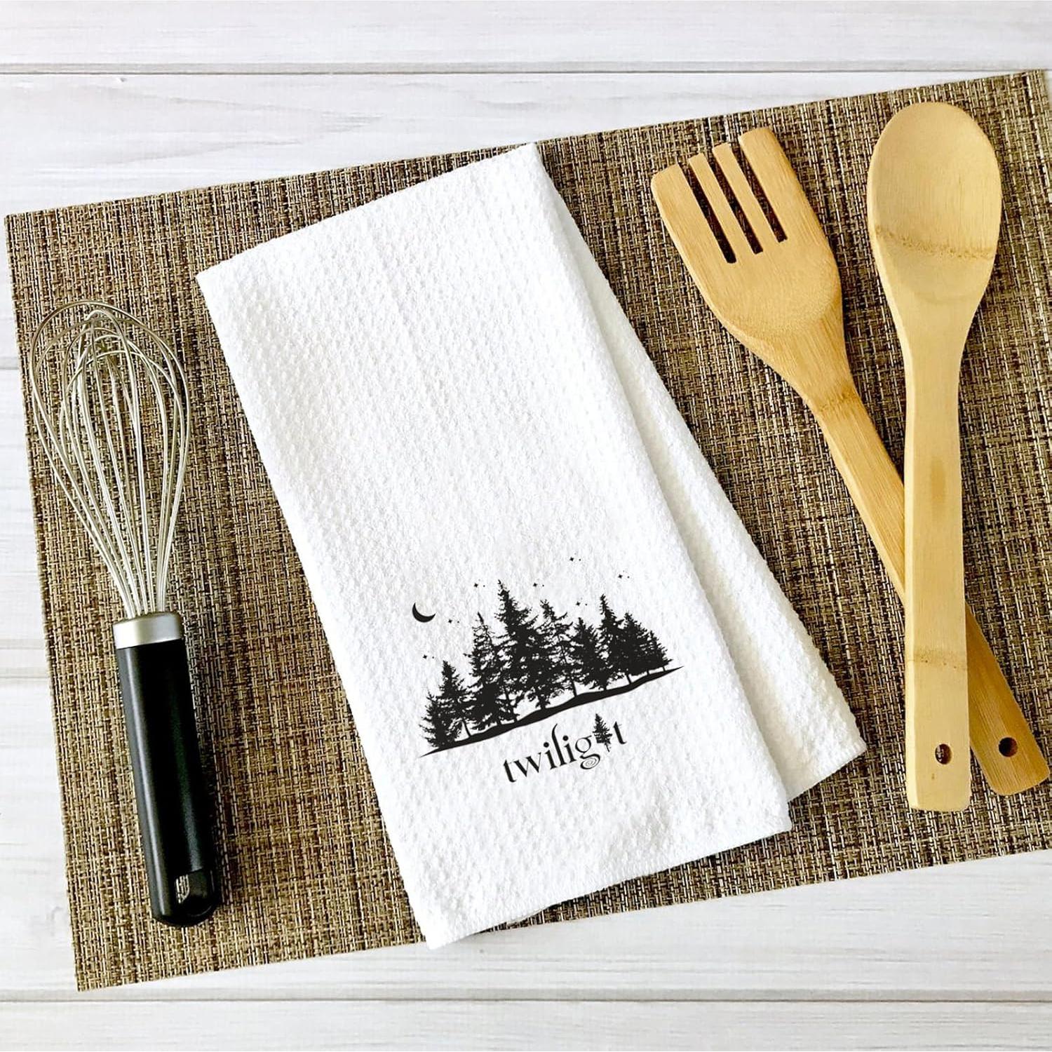 Toalla de Cocina ZJXHPO Crepúsculo 40x60 cm Tejido Waffle