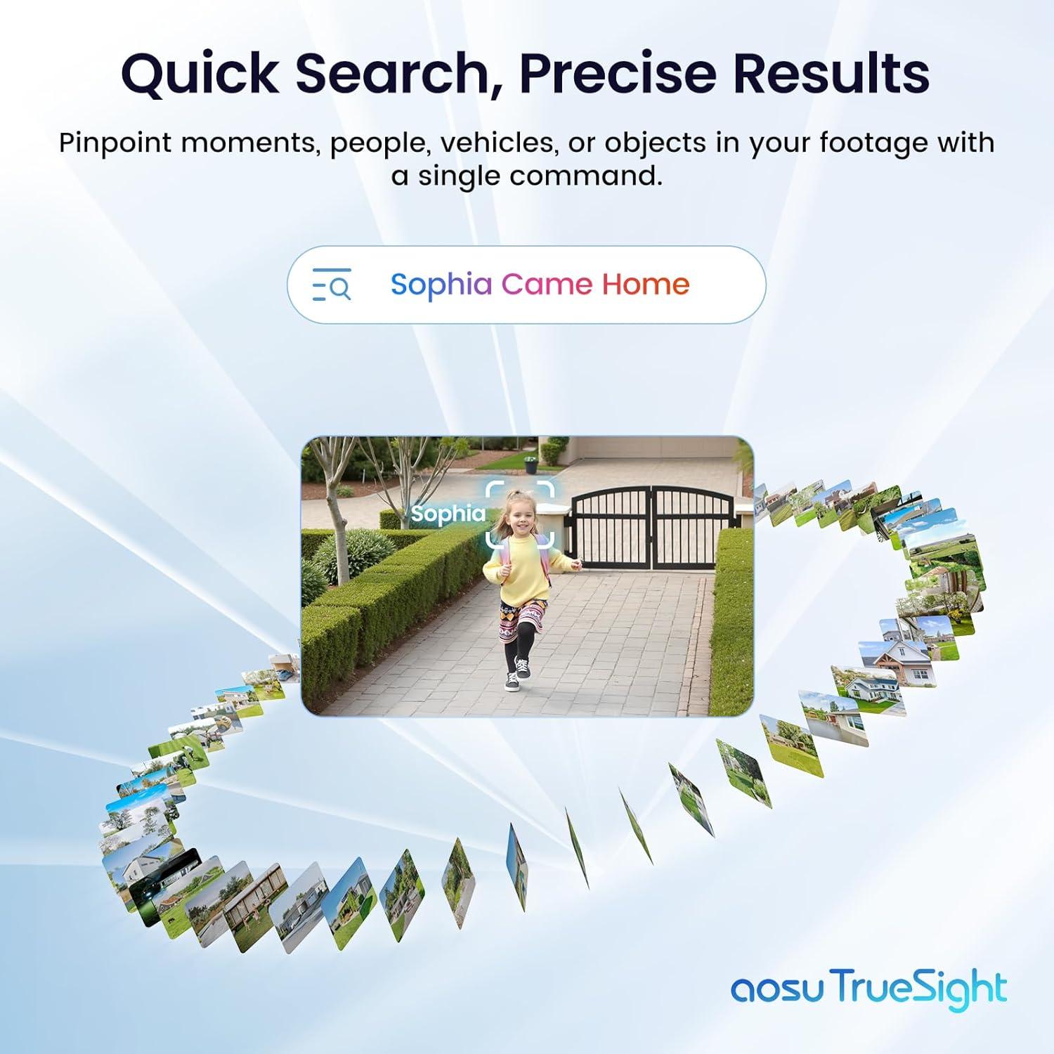 Sistema de Cámaras de Seguridad AOSU 4K Inalámbricas Kit 4