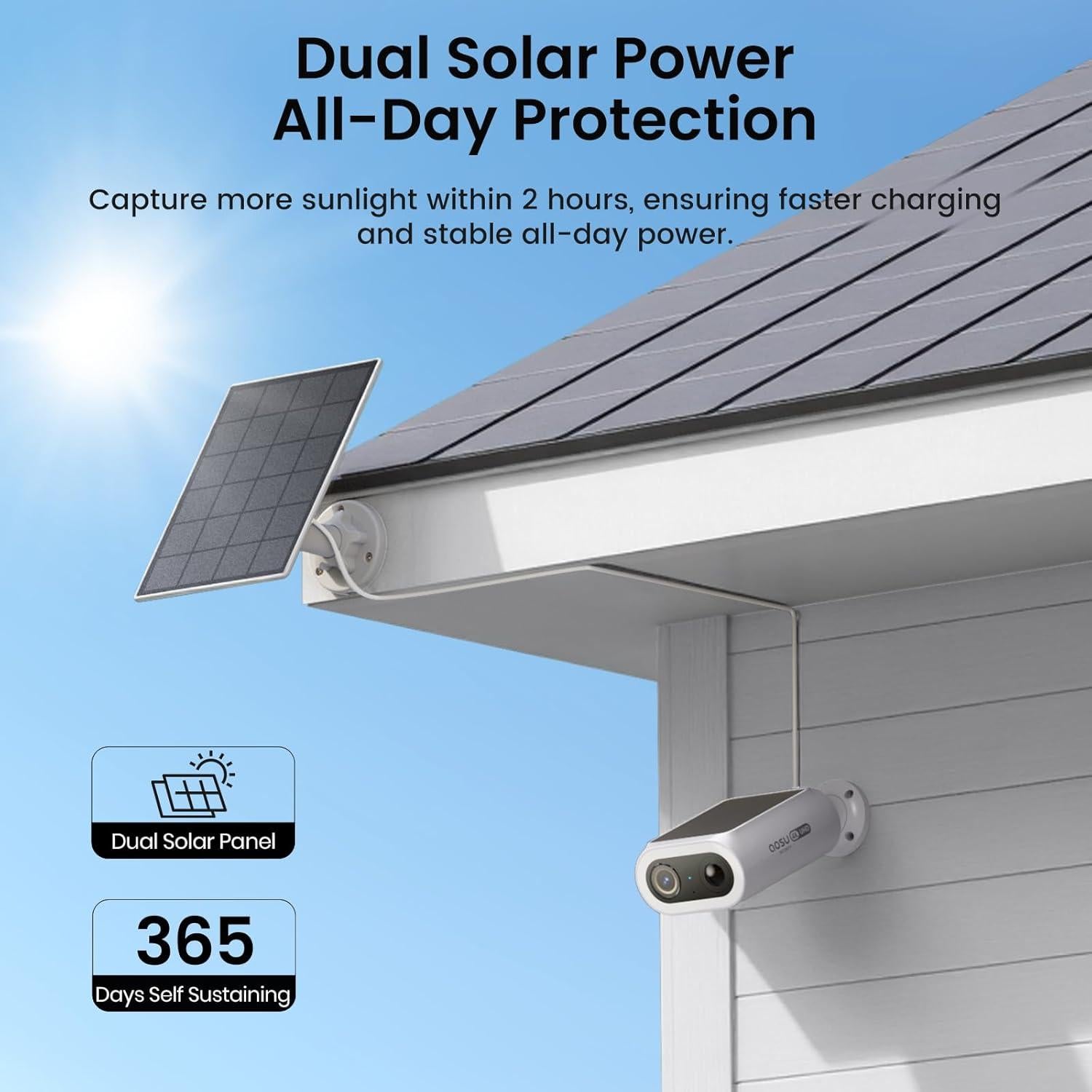 Sistema de Cámaras de Seguridad AOSU 4K Inalámbricas Kit 4