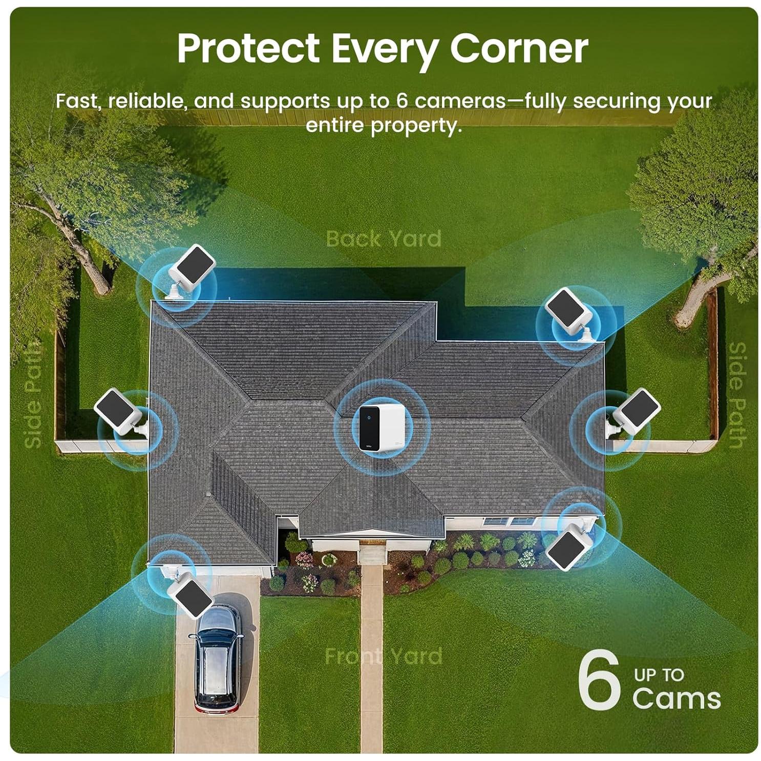 Sistema de Cámaras de Seguridad AOSU 4K Inalámbricas Kit 4