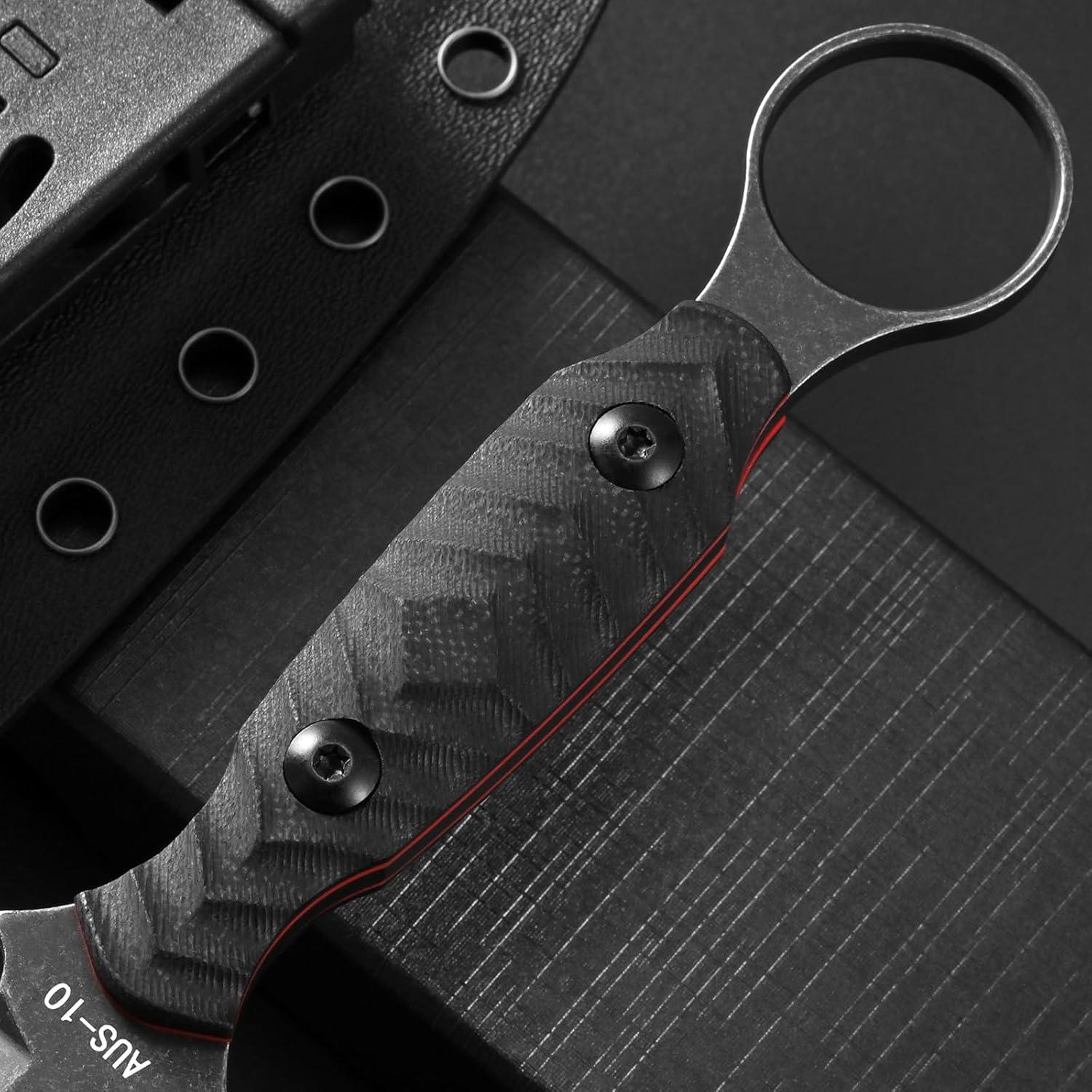 Cuchillo Fijo GTK340 Gtkii de Acero AUS-10 con Mango G10