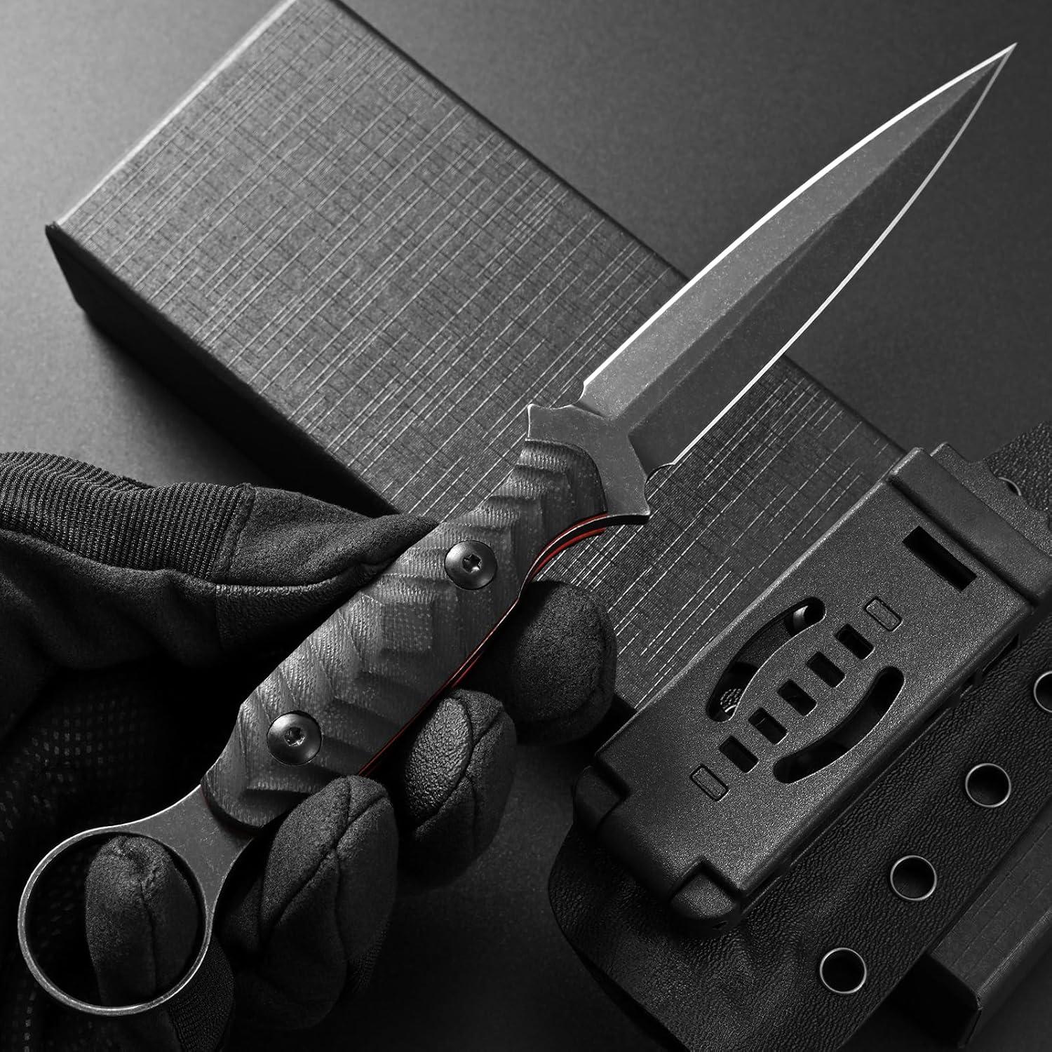 Cuchillo Fijo GTK340 Gtkii de Acero AUS-10 con Mango G10