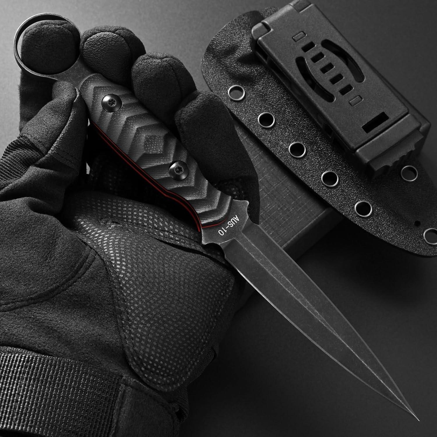 Cuchillo Fijo GTK340 Gtkii de Acero AUS-10 con Mango G10