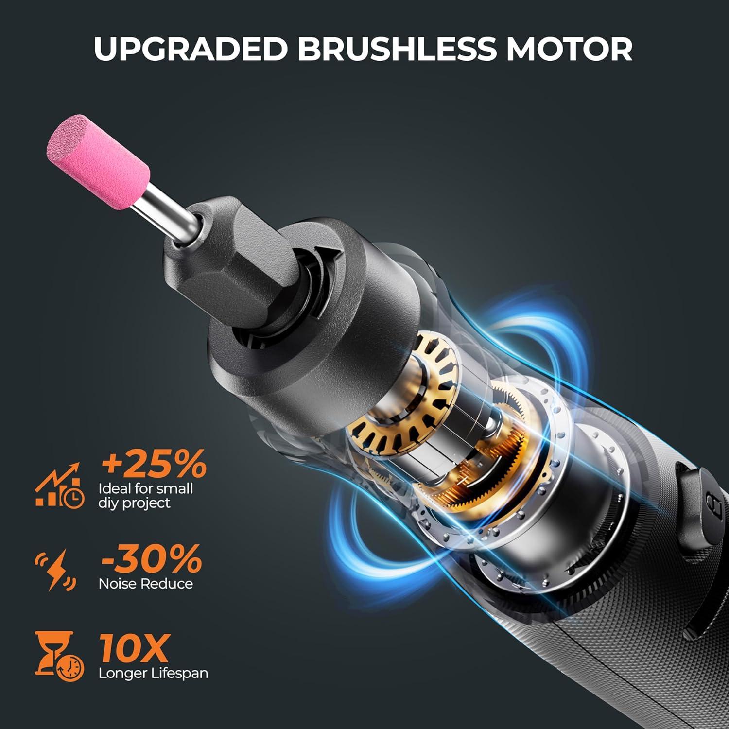 Kit de Herramienta Rotativa Inalámbrica MAKERX 20V con 42 Accesorios