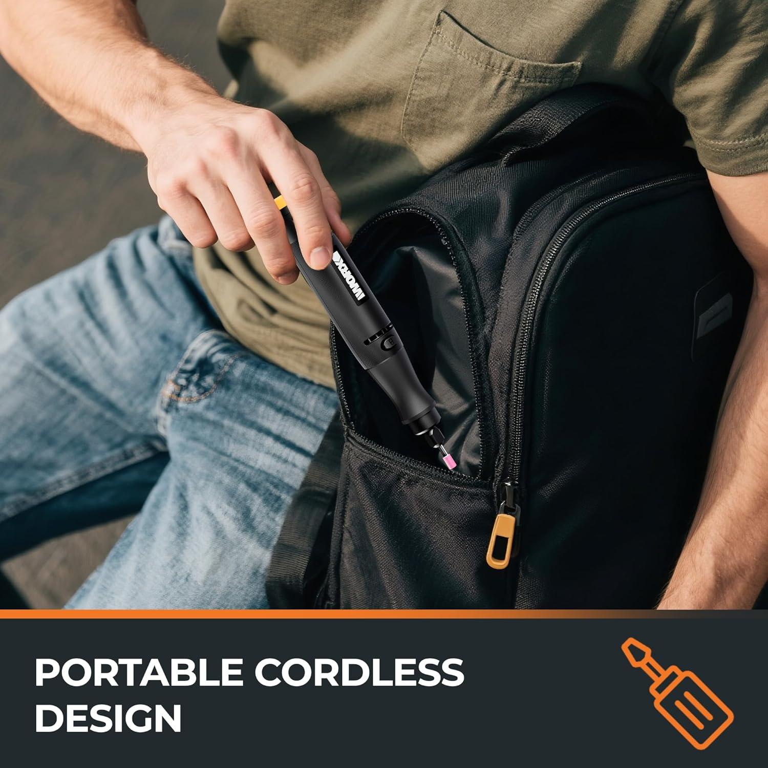 Kit de Herramienta Rotativa Inalámbrica MAKERX 20V con 42 Accesorios