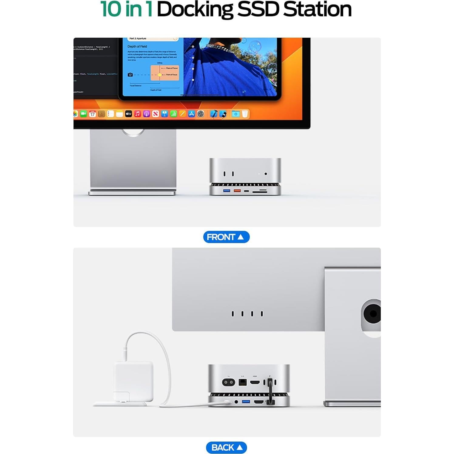 Dock MOVE SPEED para Mac mini M4 con SSD NVMe 1TB 10 en 1