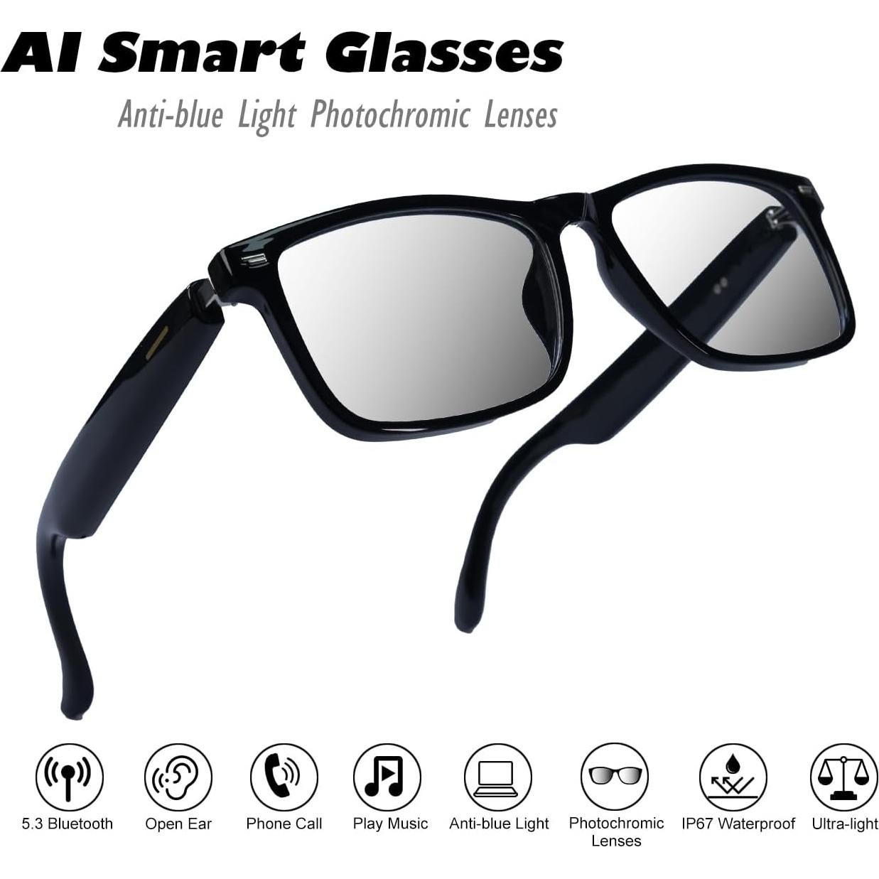 Gafas Inteligentes AI Polarizadas XOOMEER con Altavoz UV400