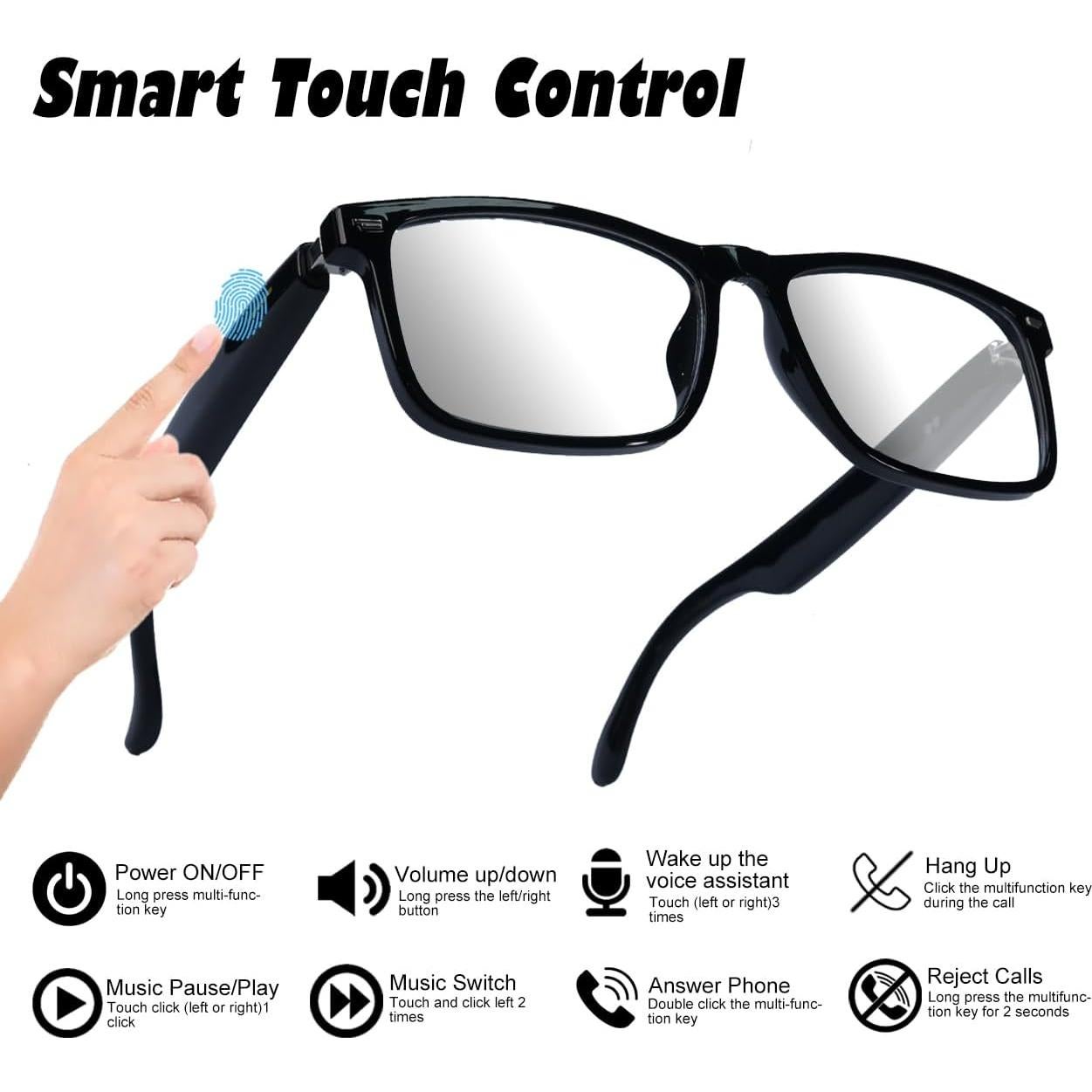 Gafas Inteligentes AI Polarizadas XOOMEER con Altavoz UV400