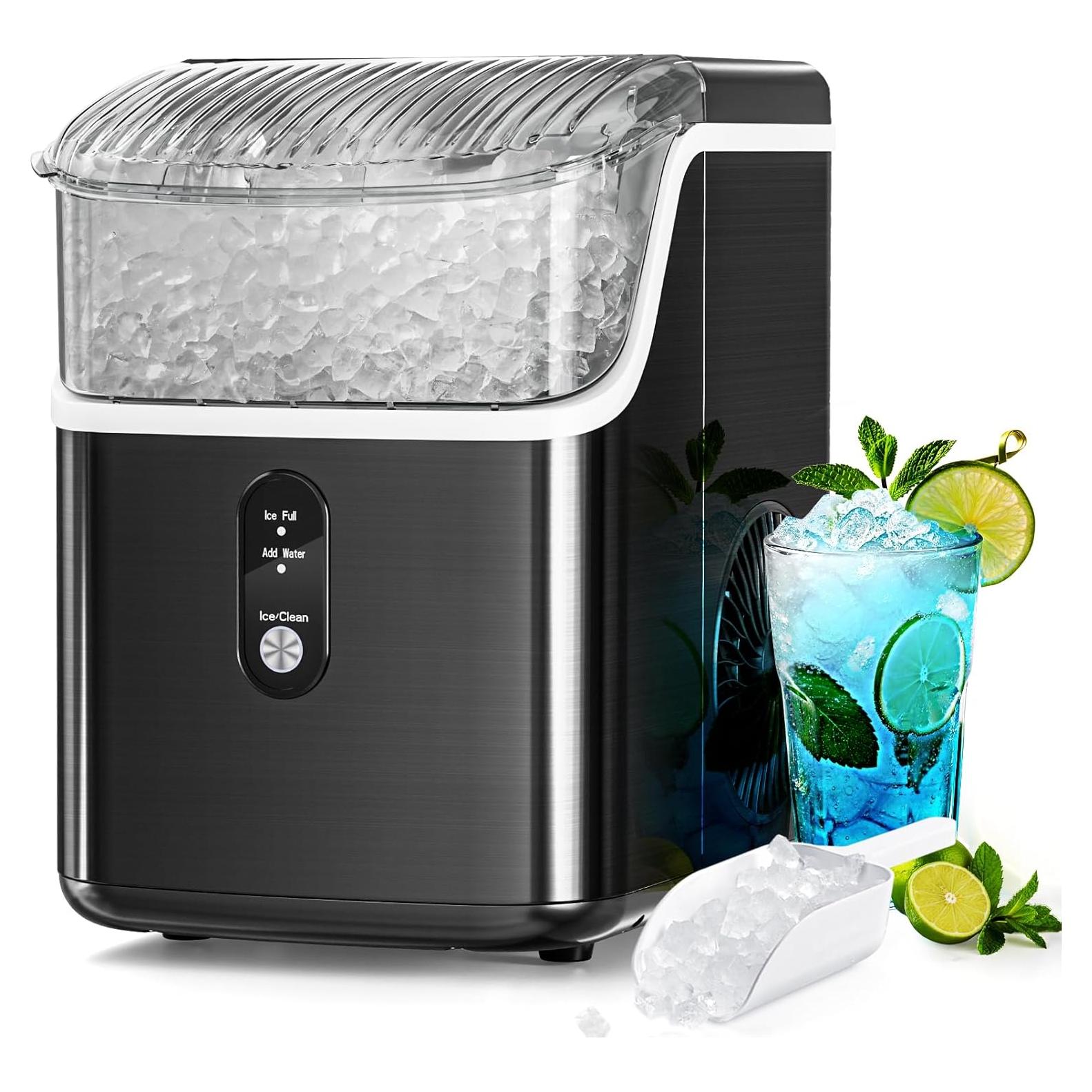 Fabricador de Hielo Nugget Antarctic Star 34Lbs/24H Acero Inoxidable