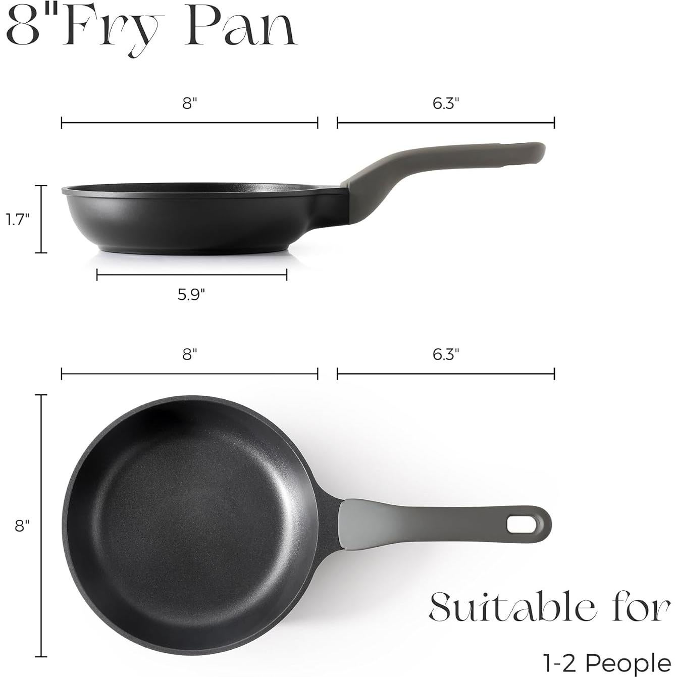 Sartén Antiadherente ILAG ULTIMATE 20.32 cm Sésamo Negro