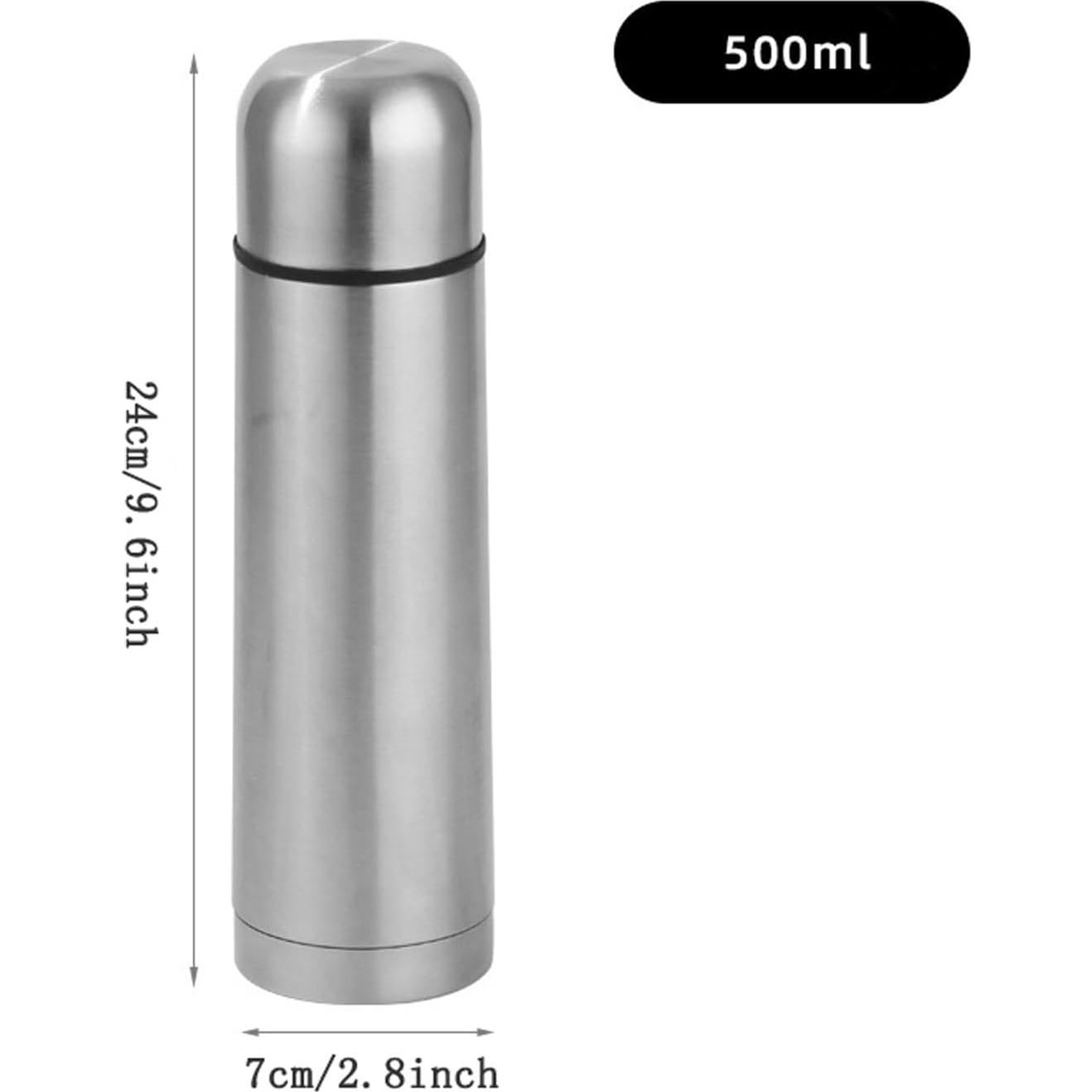 Botella Térmica Aislada AEEISTNY 500ml Acero Inoxidable