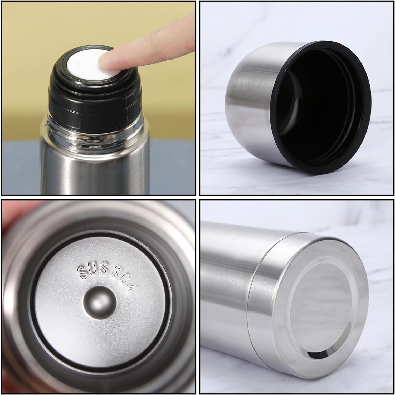 Botella Térmica Aislada AEEISTNY 500ml Acero Inoxidable