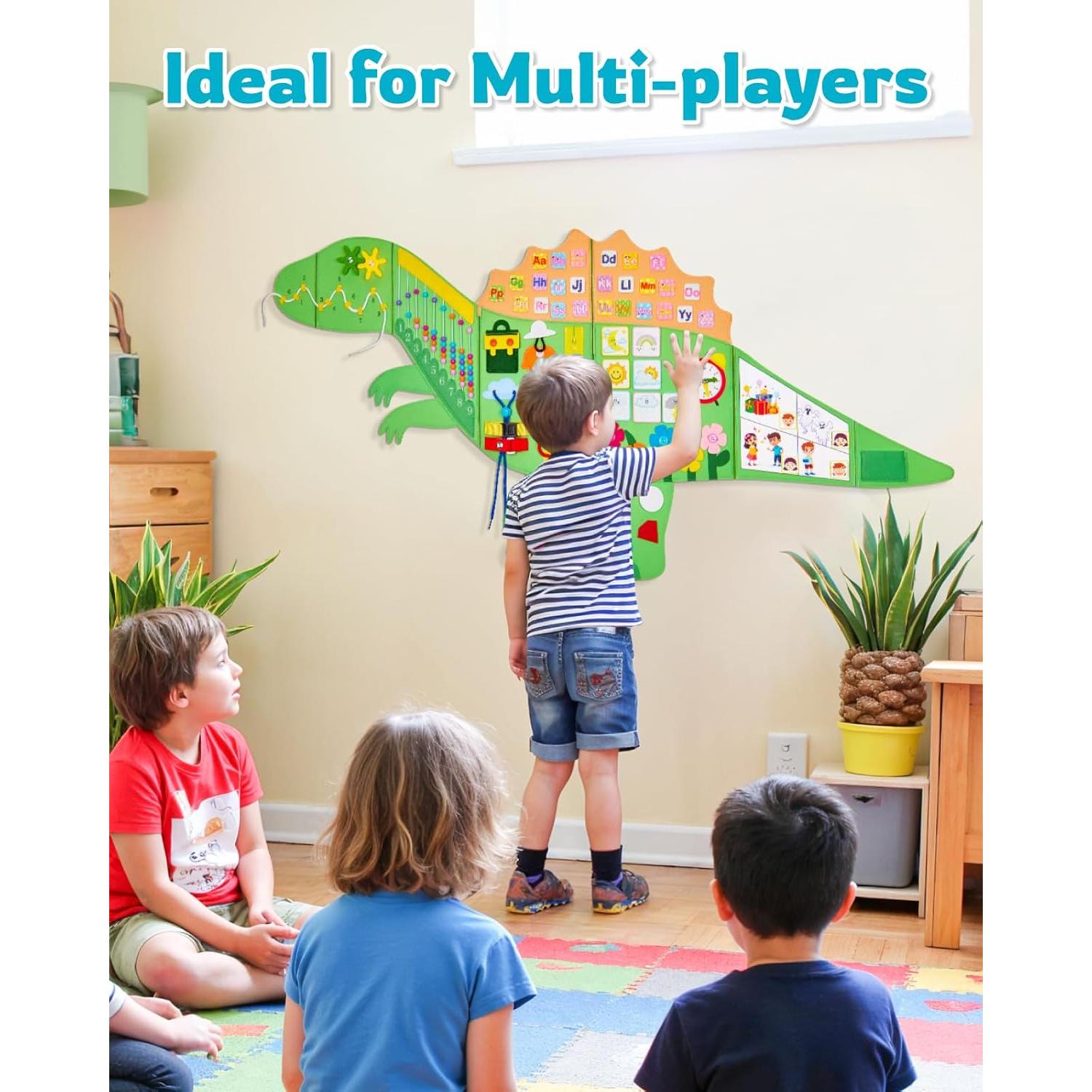 Tablero Ocupado Sensorial Gleamkid Montessori 10 en 1 Verde