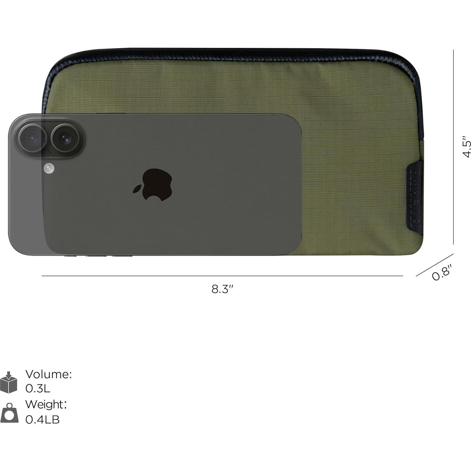 Bolsa de Viaje Compacta ALPAKA Flight Pouch 0.3L Verde