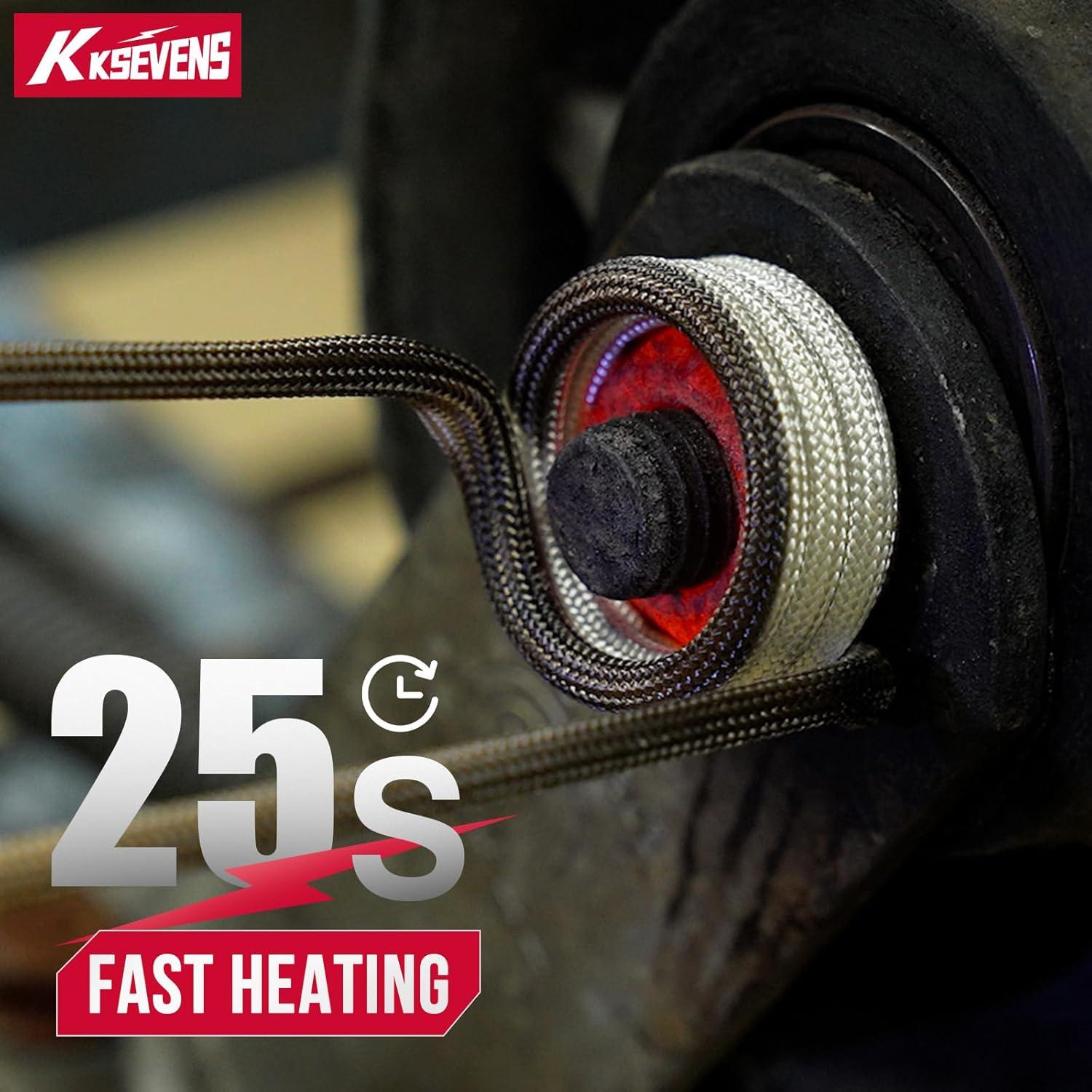 Calentador de Inducción KKSEVENS 1600W con 12 Bobinas Rojo