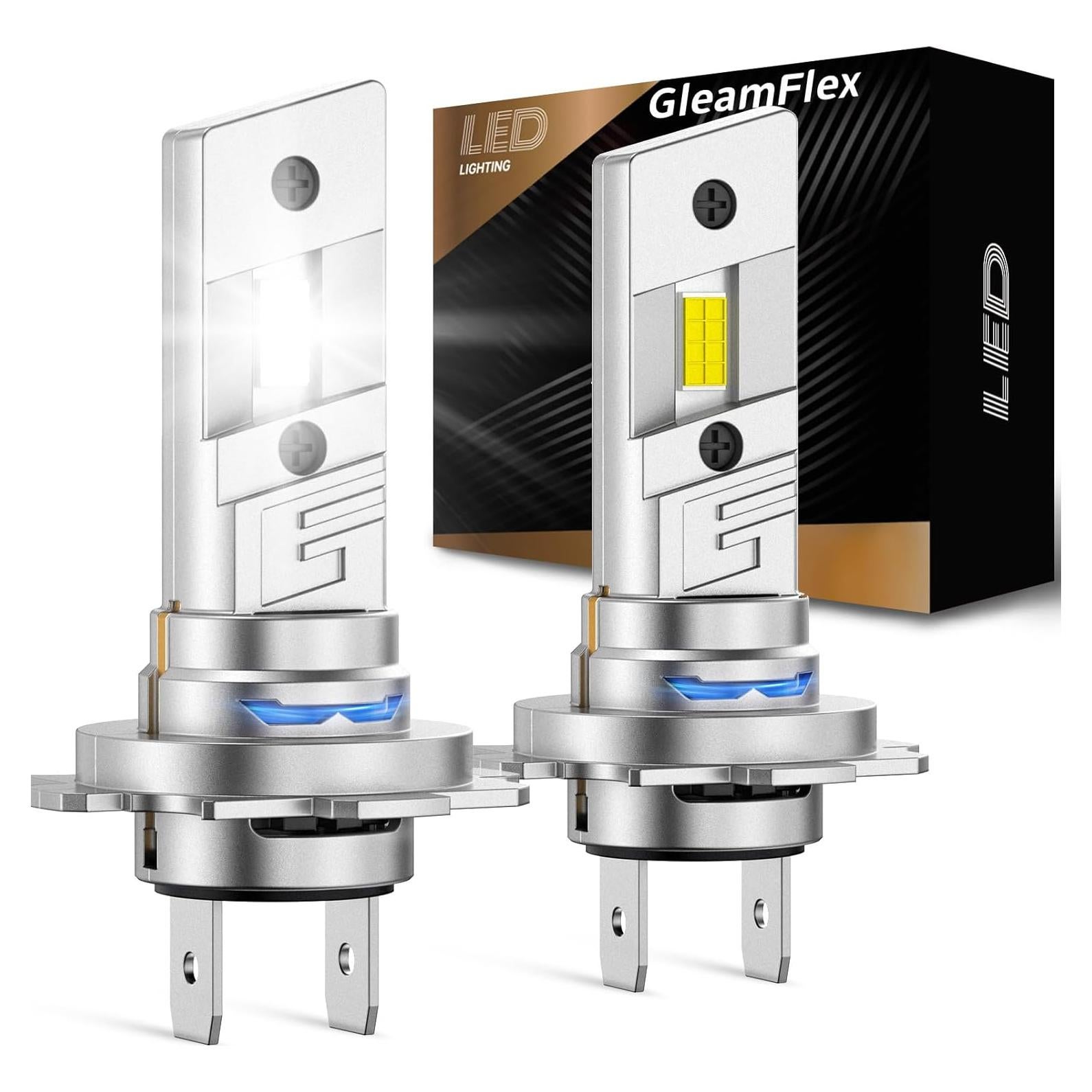 Bombillas LED H7 GleamFlex 30000 Lúmenes Antiniebla 2 Pzas