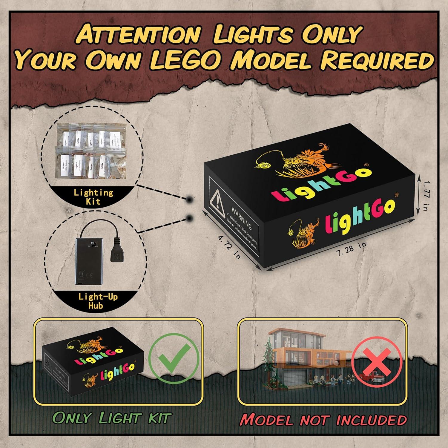 Kit de Iluminación LED LightGo para Lego 21354 - Versión Remota