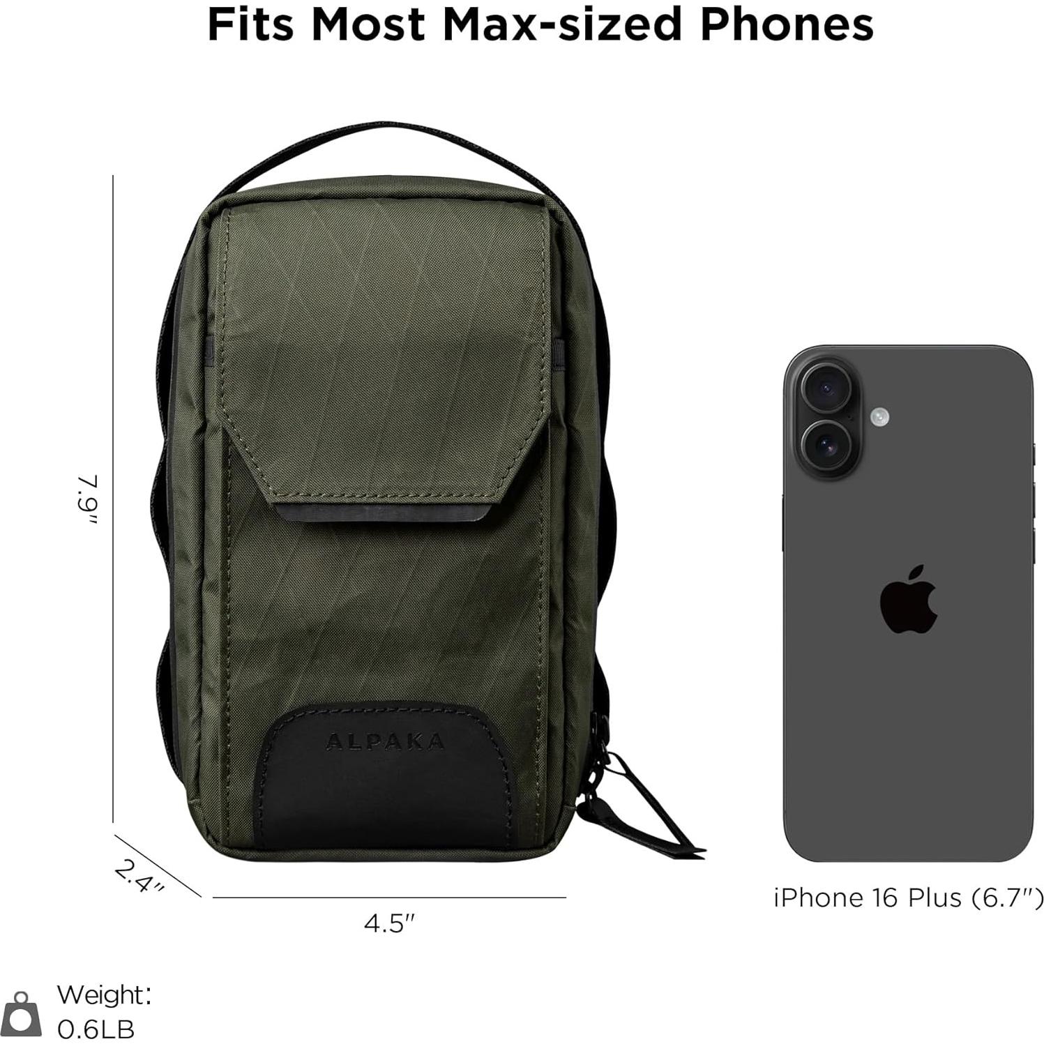 Bolsa Cruzada ALPAKA Modular Sling V2 Verde Oscuro 2L