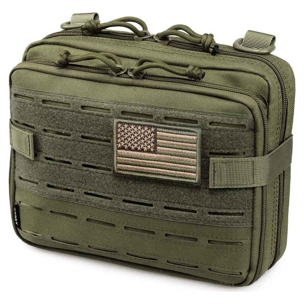Bolsa Táctica Molle WYNEX Verde Militar 24.1x19.1 cm