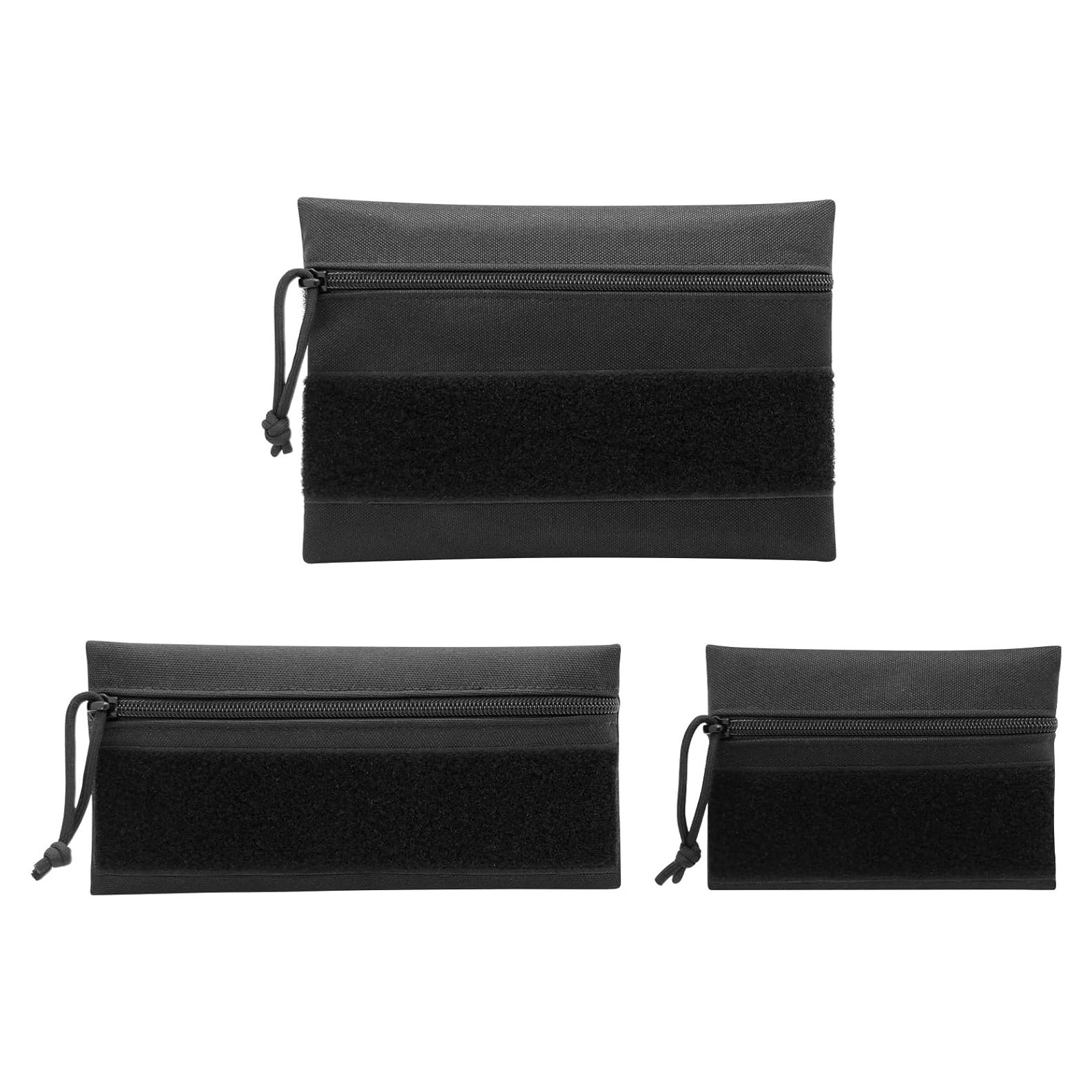 Bolsa Táctica AOUTACC 3 Pcs con Cremallera y Gancho 21x14cm