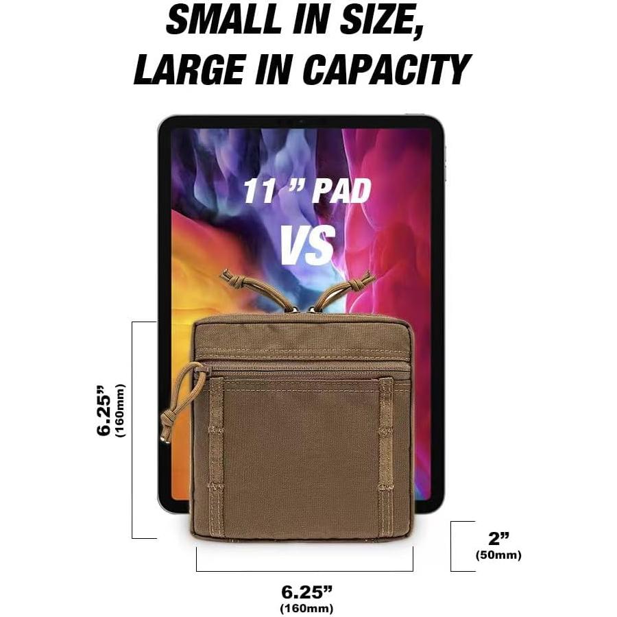 Bolsa Táctica Compacta TSPRO EDC 16x16 cm Nylon CORDURA