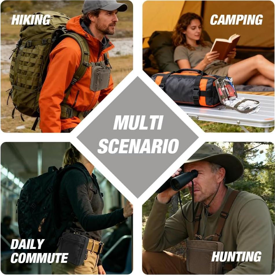 Bolsa Táctica Compacta TSPRO EDC 16x16 cm Nylon CORDURA