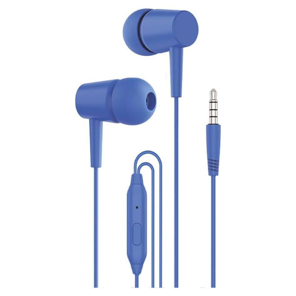 Auriculares Estéreo con Micrófono COOL Bear 3.5mm Azul