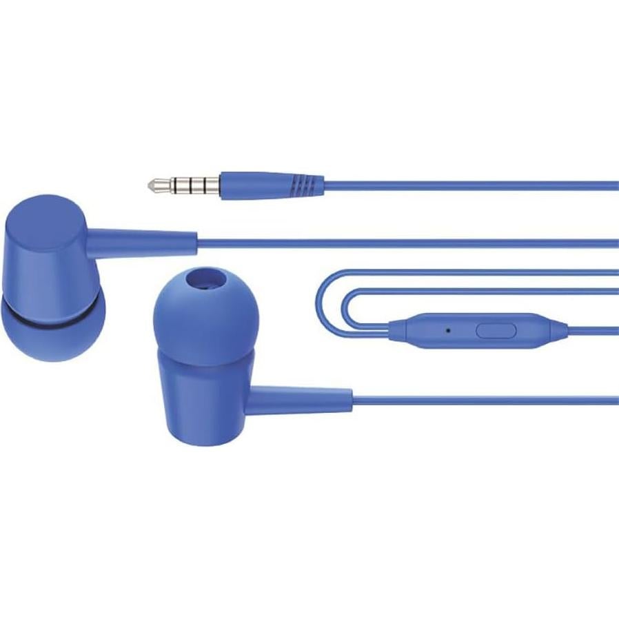 Auriculares Estéreo con Micrófono COOL Bear 3.5mm Azul