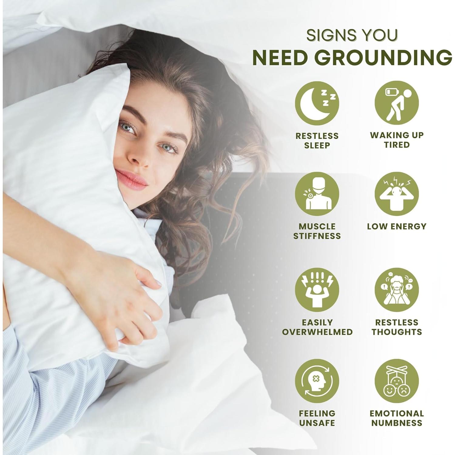 Funda de Colchón ElectraWave Queen Conexión a Tierra PU