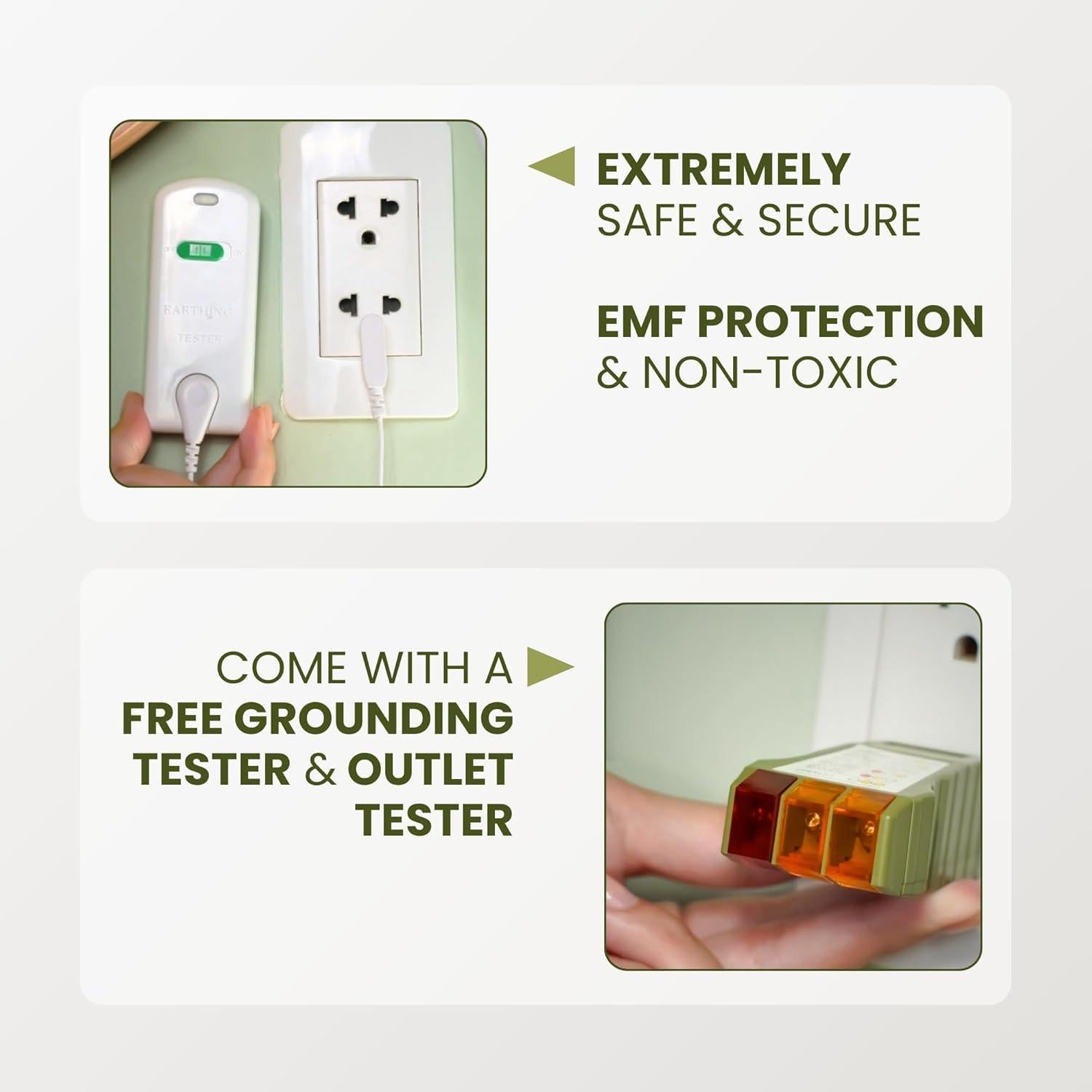 Funda de Colchón ElectraWave Queen Conexión a Tierra PU