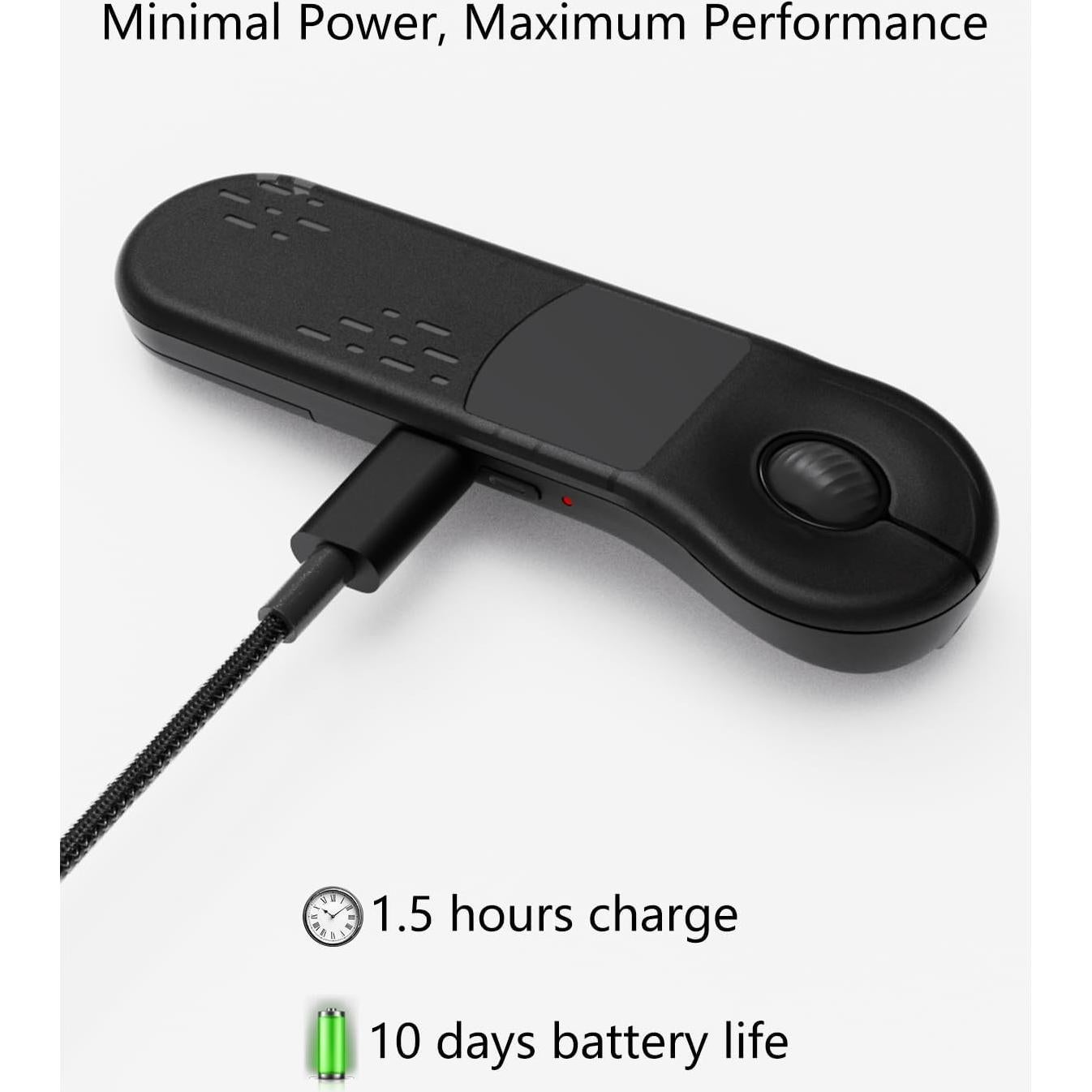 Ratón Aéreo Inalámbrico 3-Link D13PRO con Touchpad Negro