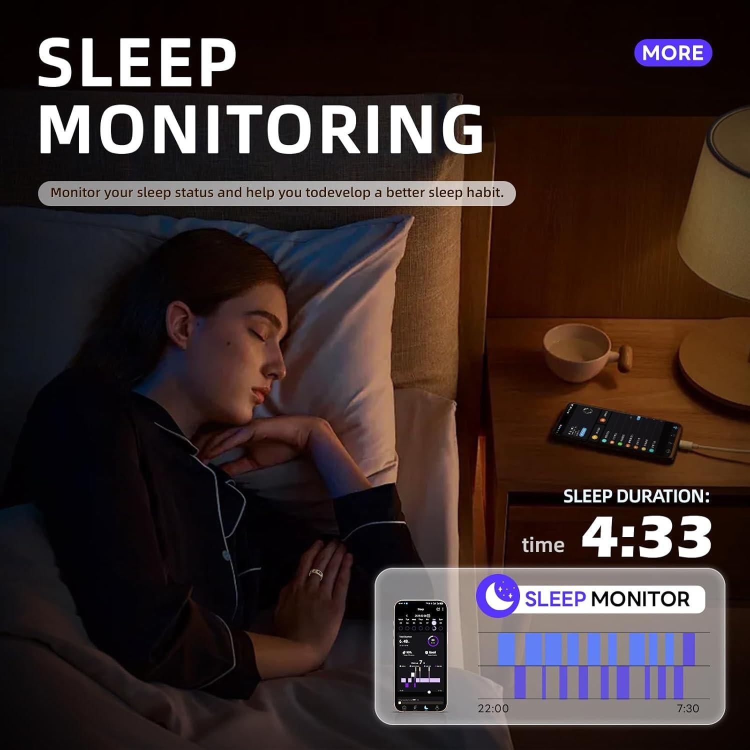 Anillo Inteligente Táctil Pro 10ATM Control Remoto Negro 11