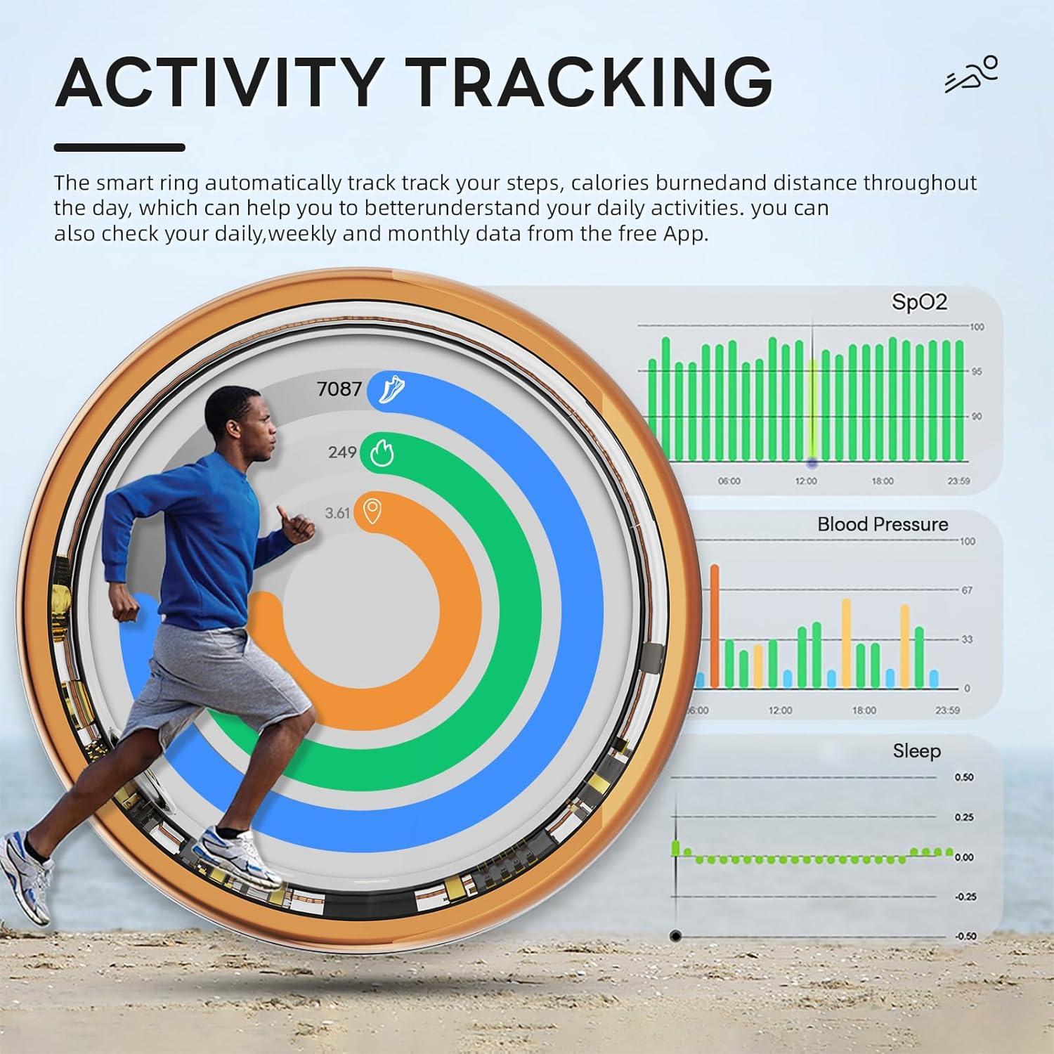 Anillo Inteligente Táctil Pro 10ATM Control Remoto Negro 11