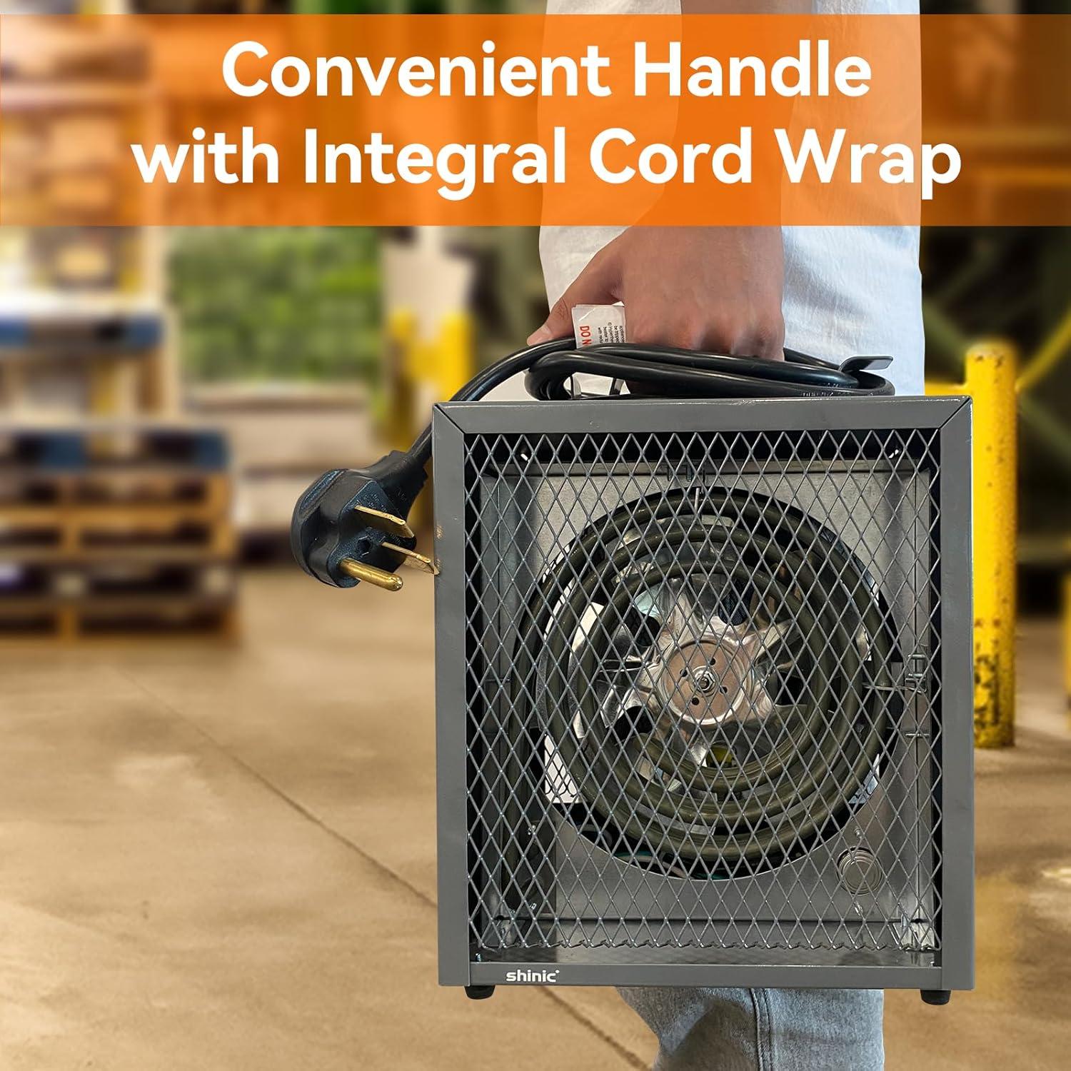 Calentador Eléctrico Industrial Shinic 240V 4800W Portátil