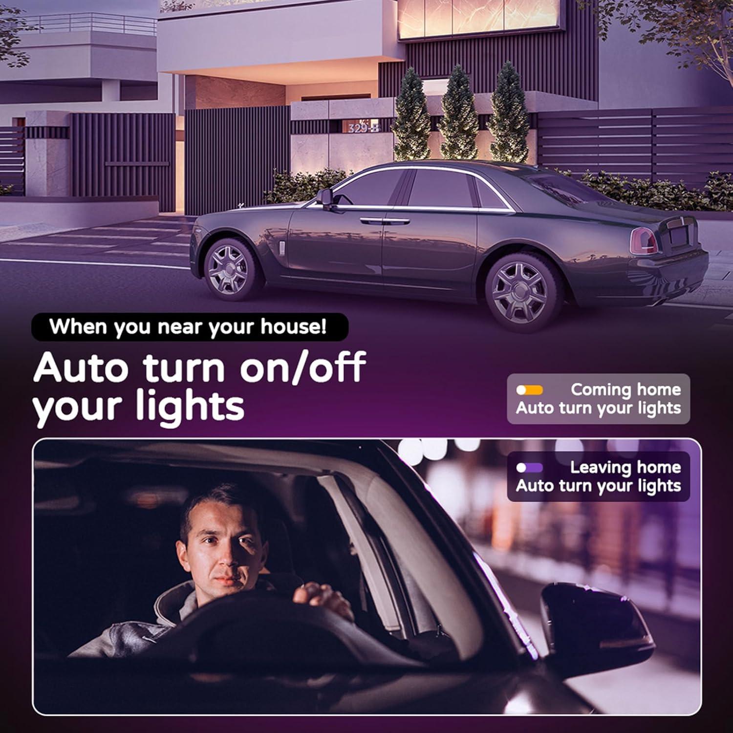 Luz de Techo Inteligente LED 30W KYFGDLA WiFi RGB 30.48cm