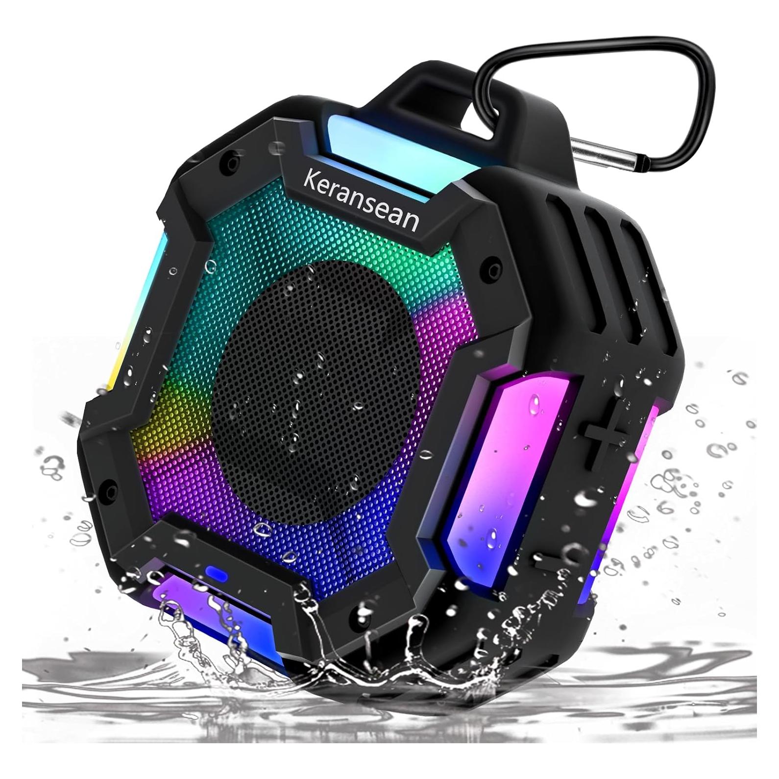 Altavoz Bluetooth KERANSEAN E08 Portátil Impermeable IPX7 24H
