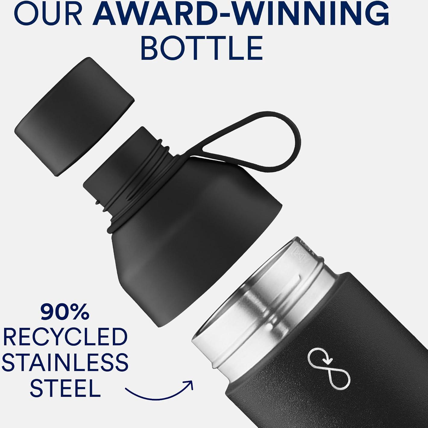 Botella de Agua Ecológica Botella Oceánica 1000 ml Acero Inoxidable