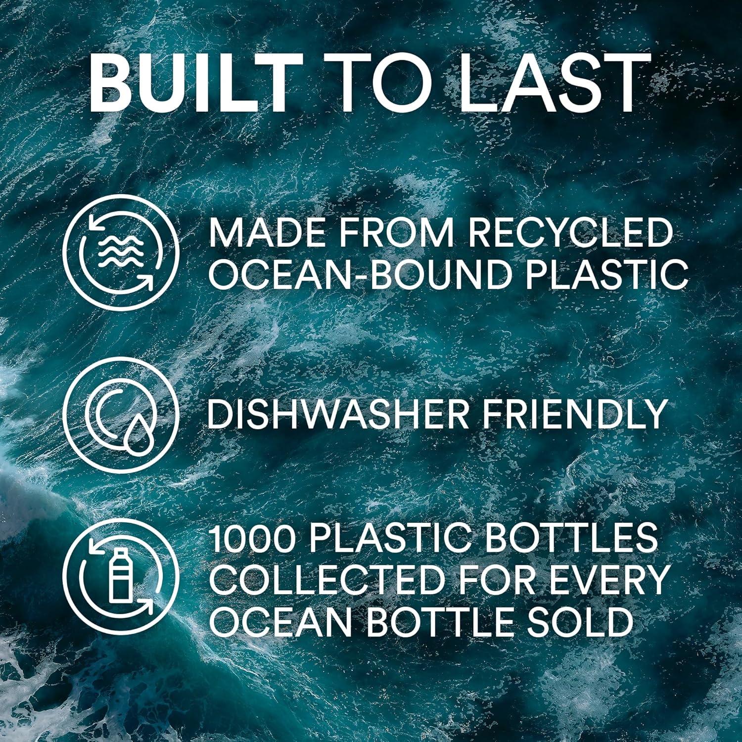 Botella de Agua Ecológica Botella Oceánica 1000 ml Acero Inoxidable