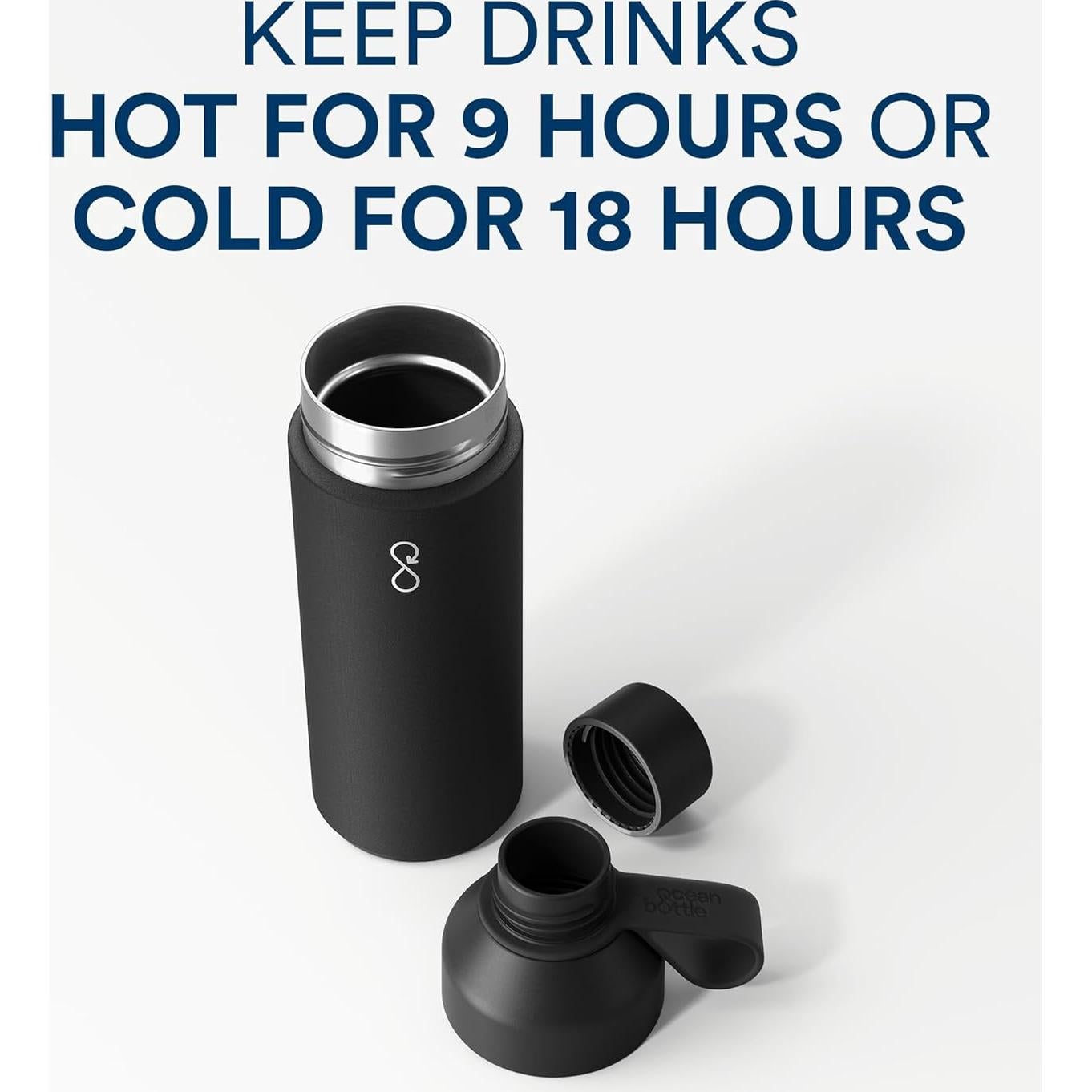 Botella de Agua Ecológica Botella Oceánica 1000 ml Acero Inoxidable