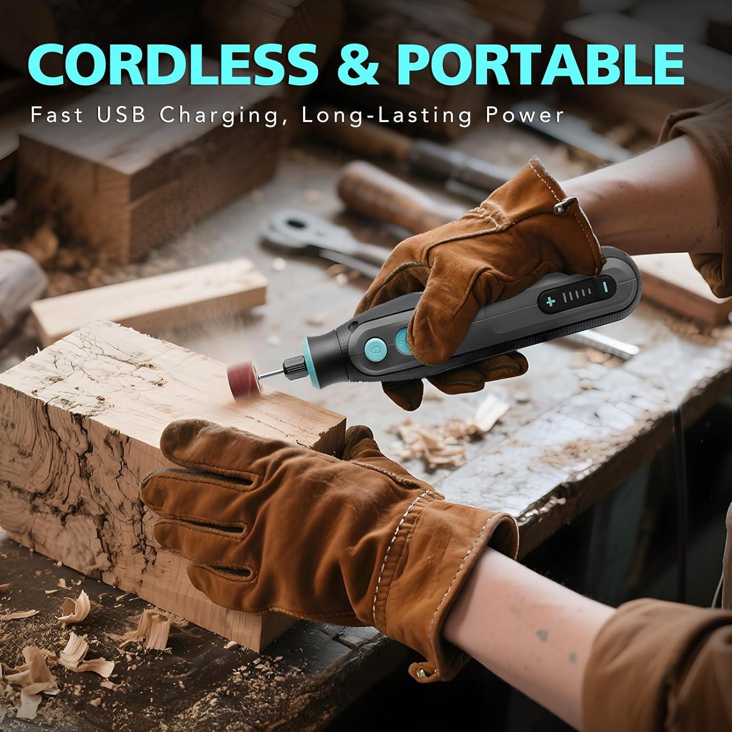 Mini Herramienta Rotativa Inalámbrica XSSIVE 4V con 101 Accesorios