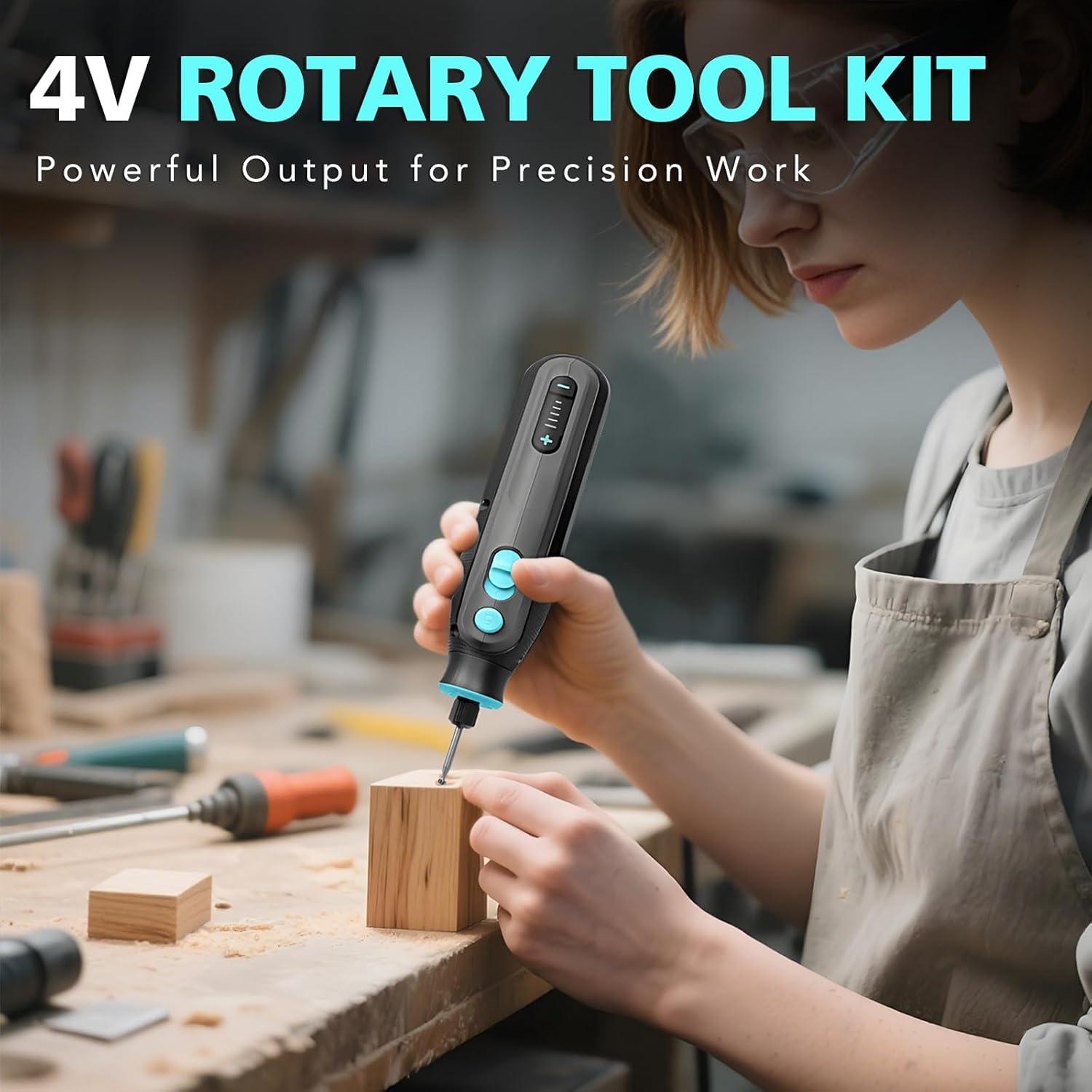 Mini Herramienta Rotativa Inalámbrica XSSIVE 4V con 101 Accesorios