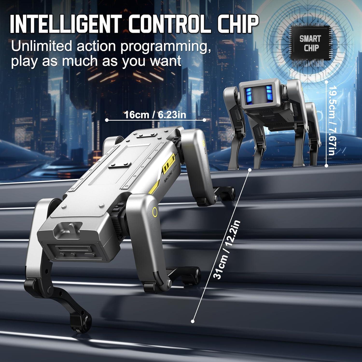 Perro Robot Inteligente EVADA con Control Remoto y APP