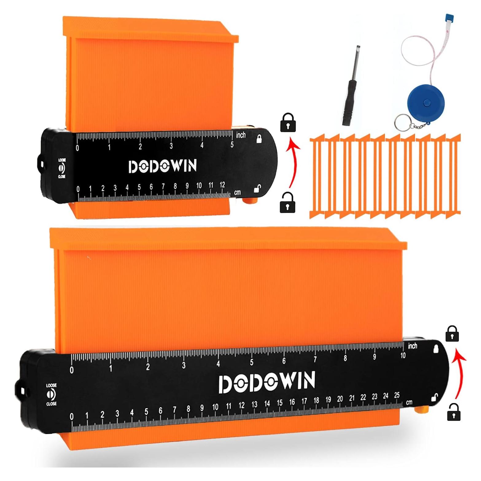 Medidor de Contorno DODOWIN 2 Piezas 25.4 y 12.7 cm