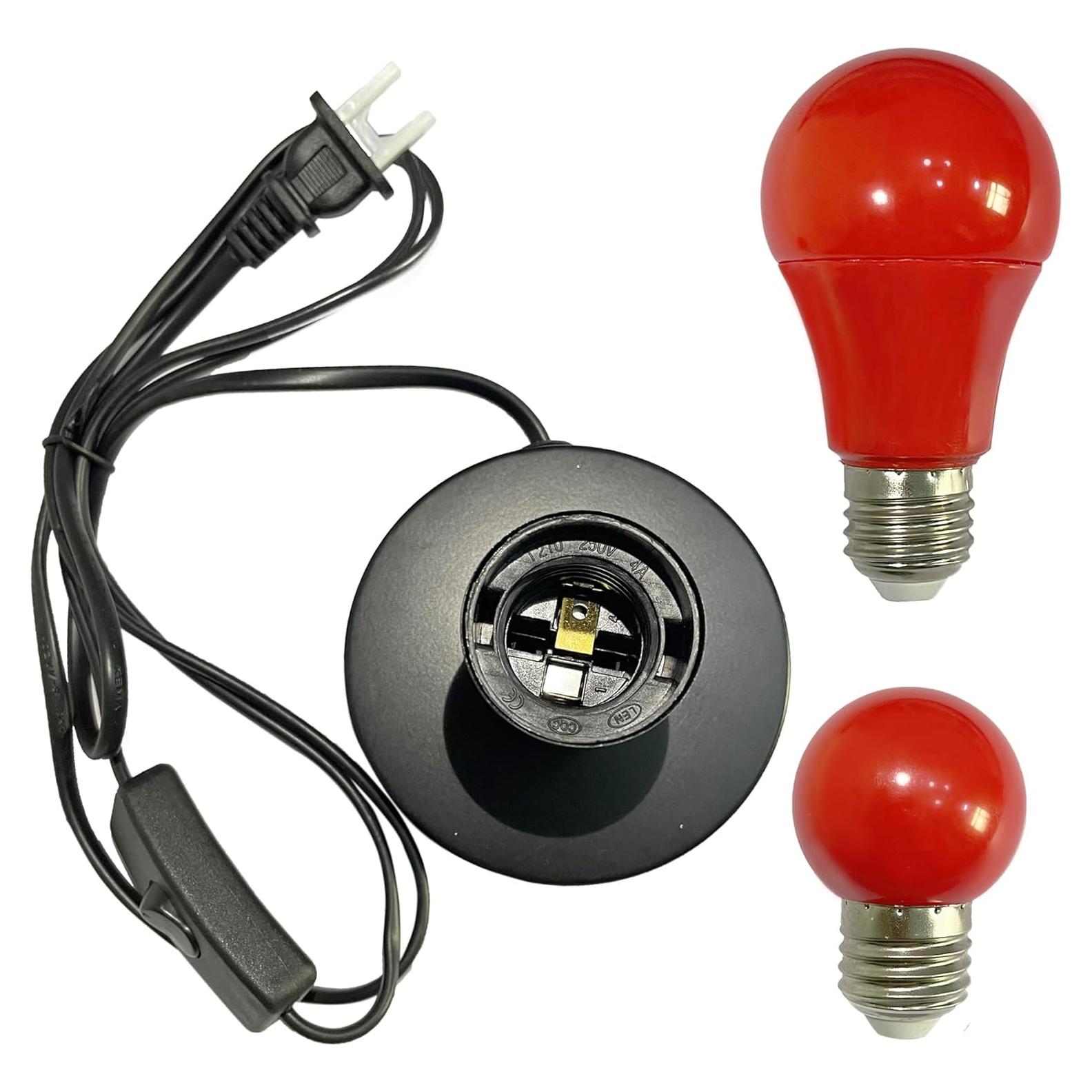 Lámpara Roja Portátil de Seguridad YCCLDIPL E27 LED 5W