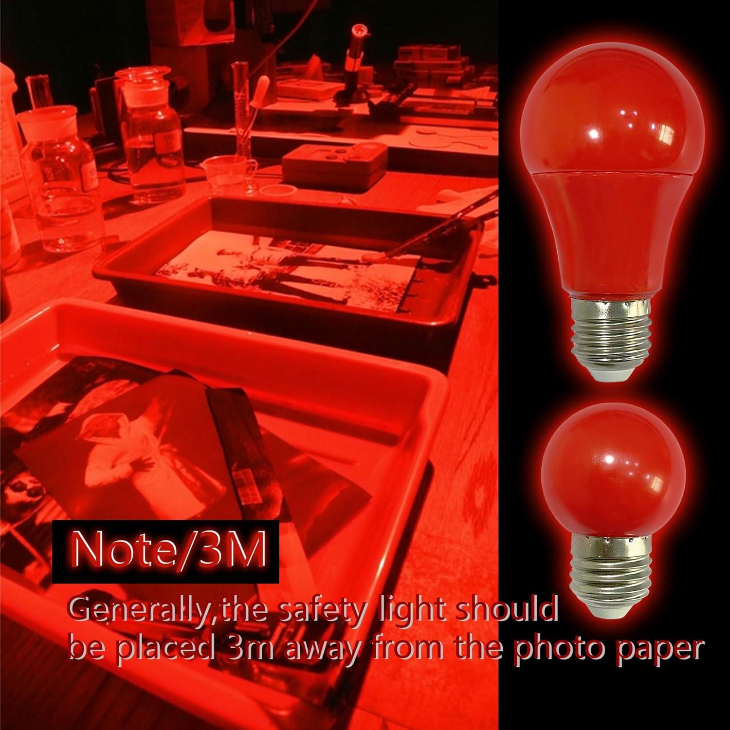 Lámpara Roja Portátil de Seguridad YCCLDIPL E27 LED 5W