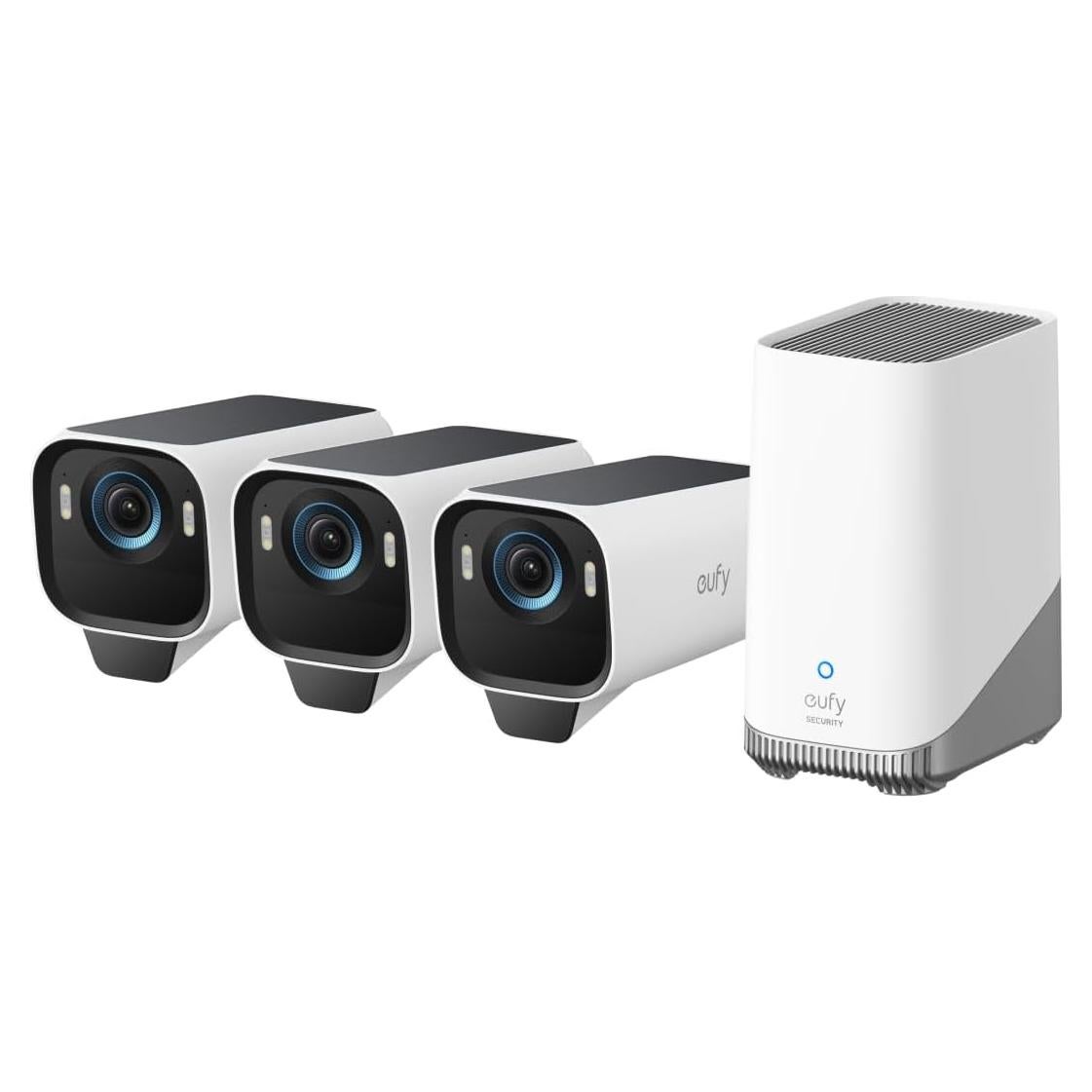 Cámara de Seguridad eufyCam S3 Pro 4K Solar Pack de 3