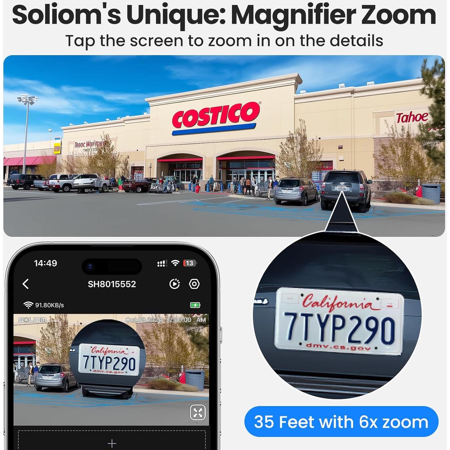 SOLIOM Security Cameras Wireless Outdoor,8MP Ultra HD for Day and Night, No Subscription,Built in Radar,Solar Powered Cameras for Home Security, 360° Pan Tilt Auto Tracking,5G & 2.4G WiFi, 4-Cam Kit