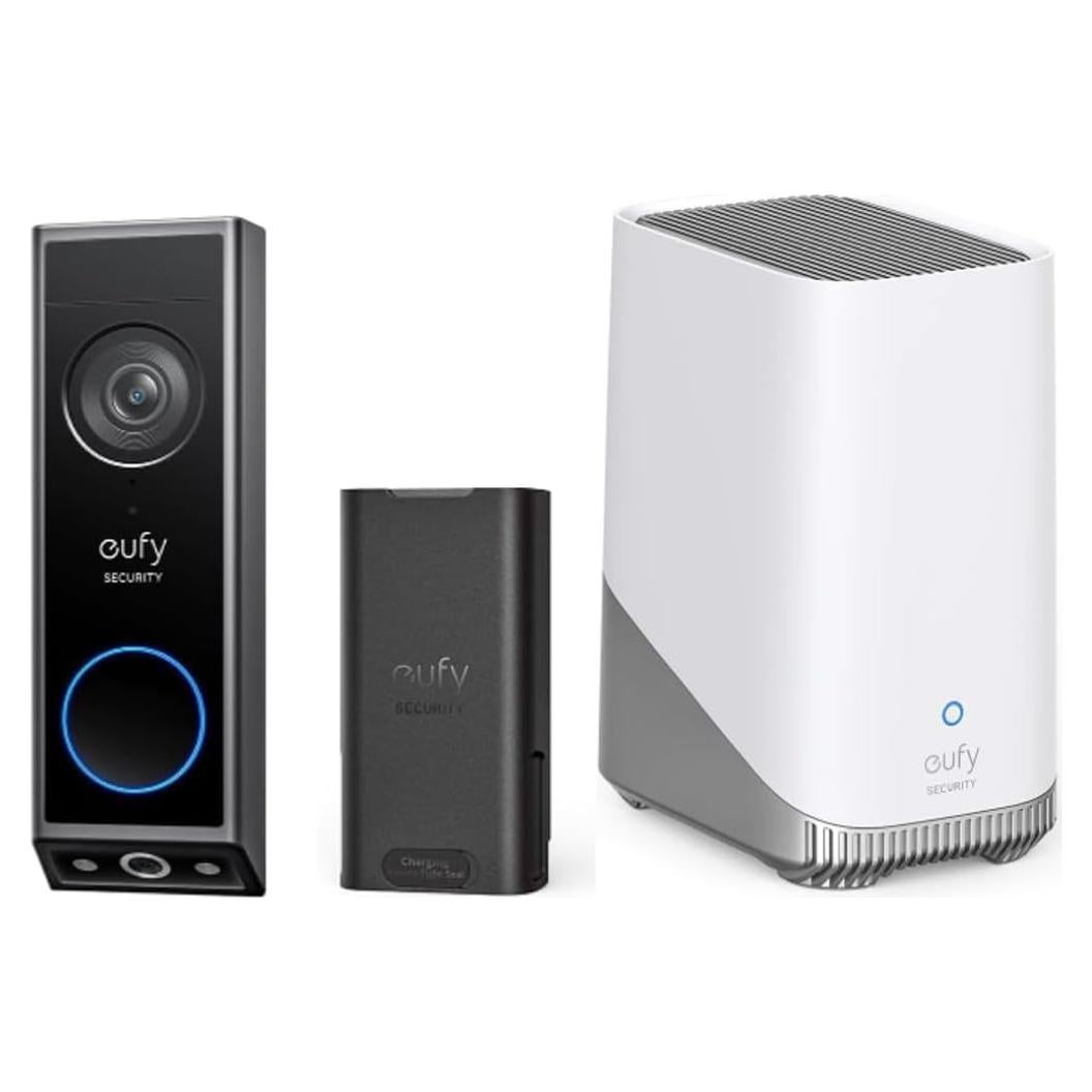 Timbre de Video eufy E340 con HomeBase S380 2K HD Batería