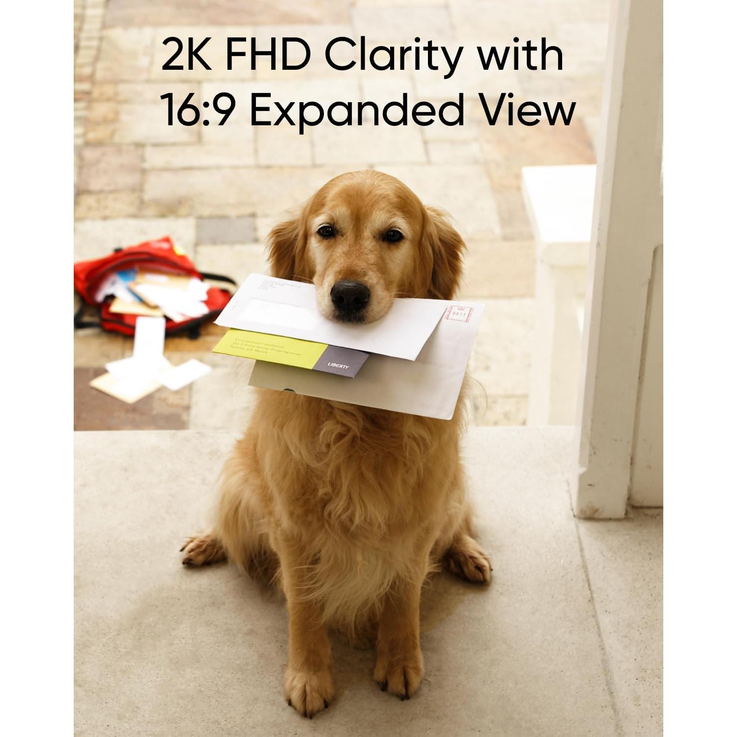 Timbre de Video Eufy C30 2K FHD con Batería y Vista 16:9